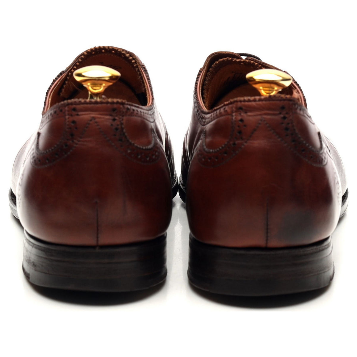 Tan Brown Leather Oxford UK 12 D