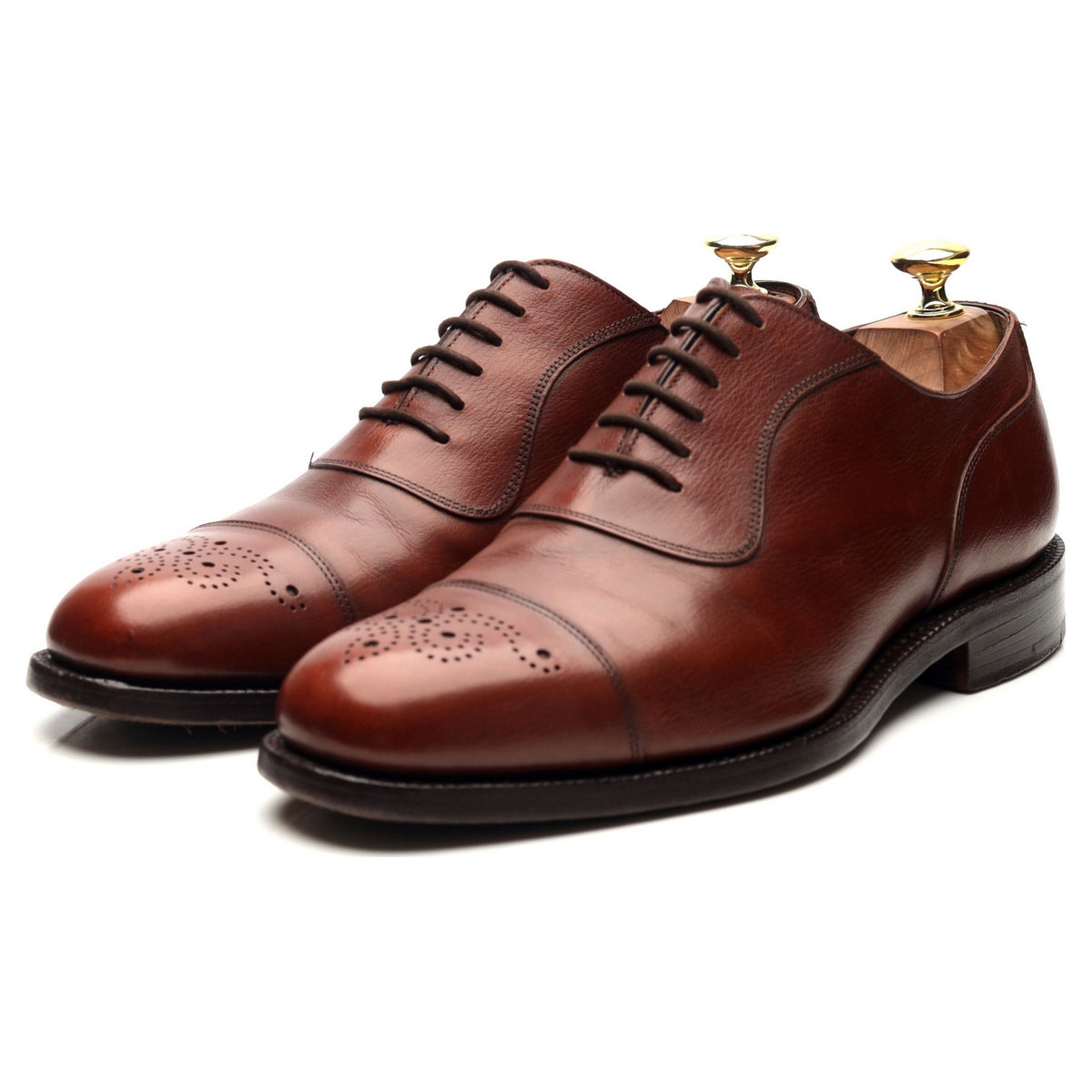 Masterclass &#39;Hanover&#39; Tan Brown Leather Oxford UK 7.5 F