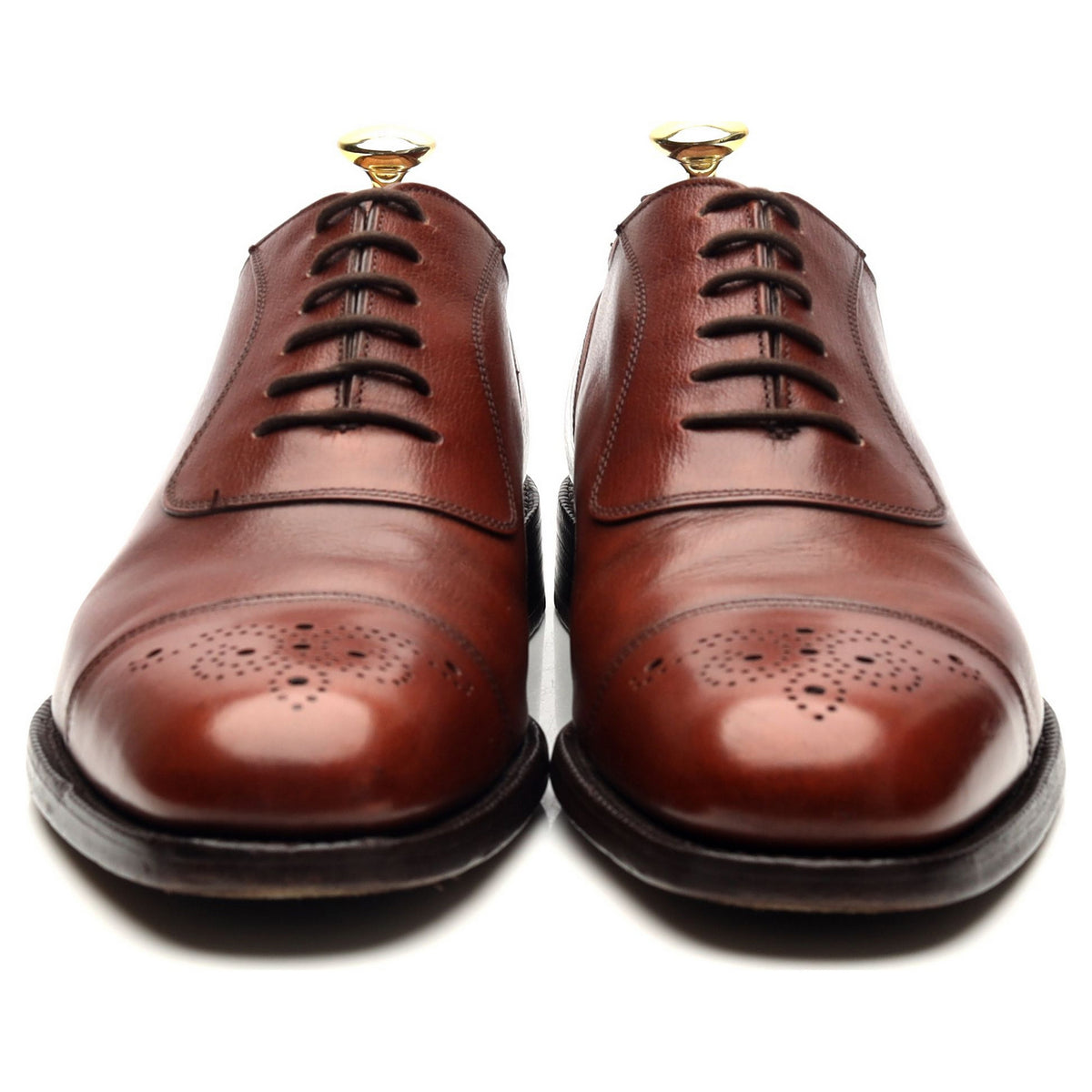 Masterclass &#39;Hanover&#39; Tan Brown Leather Oxford UK 7.5 F