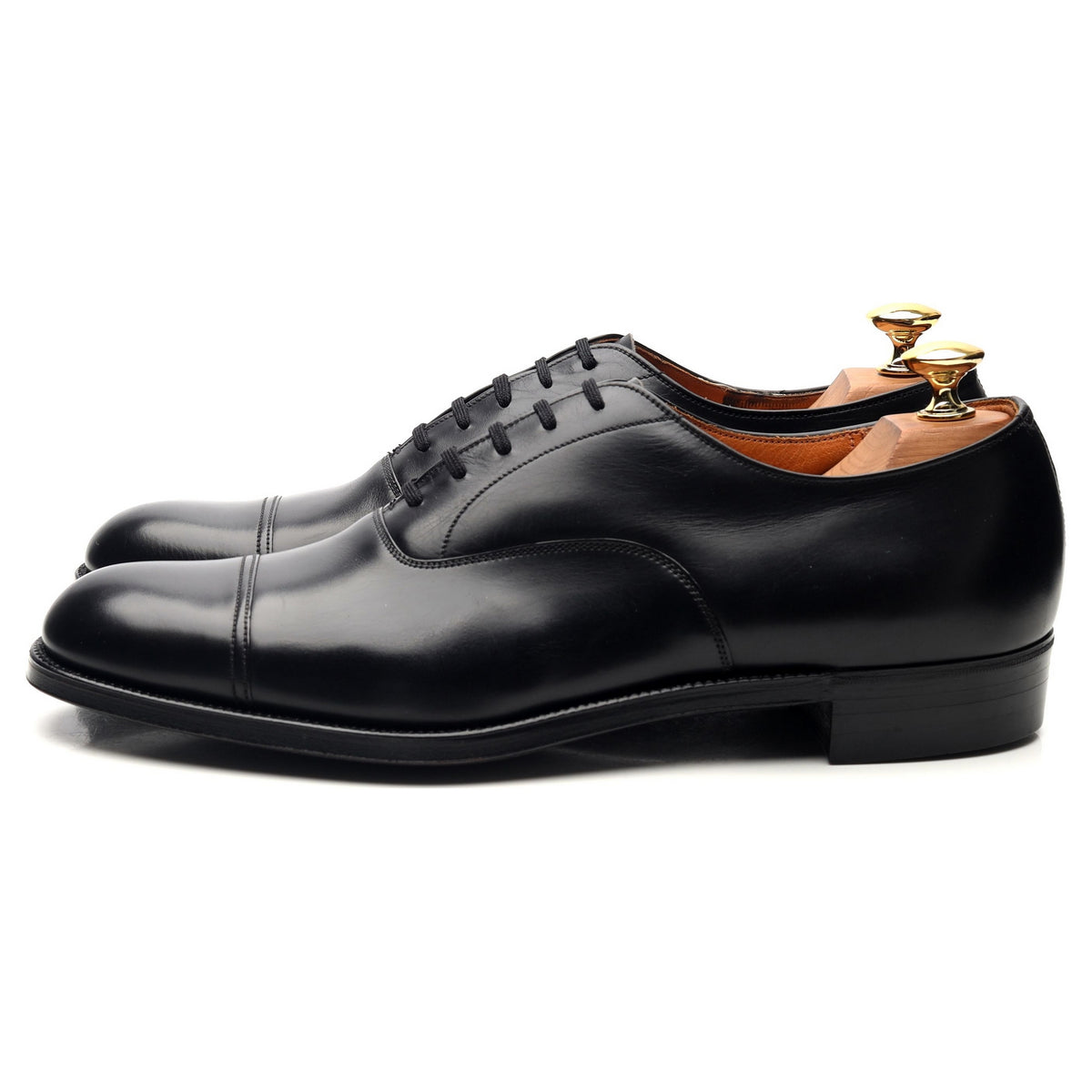 &#39;Messenger&#39; Black Leather Oxford UK 8.5 C