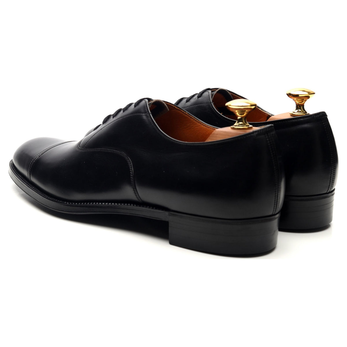 &#39;Messenger&#39; Black Leather Oxford UK 8.5 C