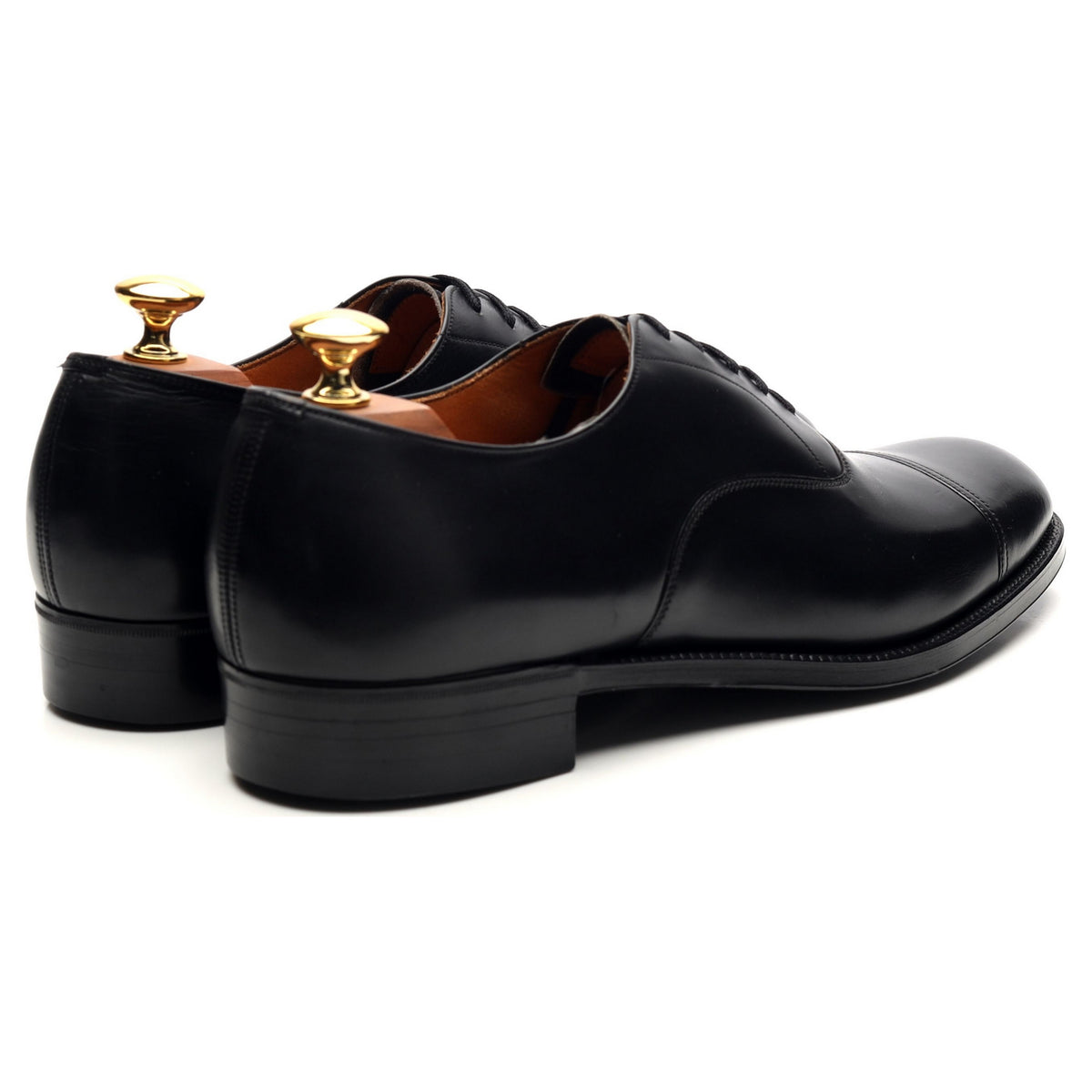 &#39;Messenger&#39; Black Leather Oxford UK 8.5 C