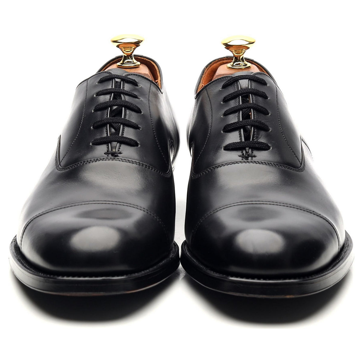 &#39;Messenger&#39; Black Leather Oxford UK 8.5 C