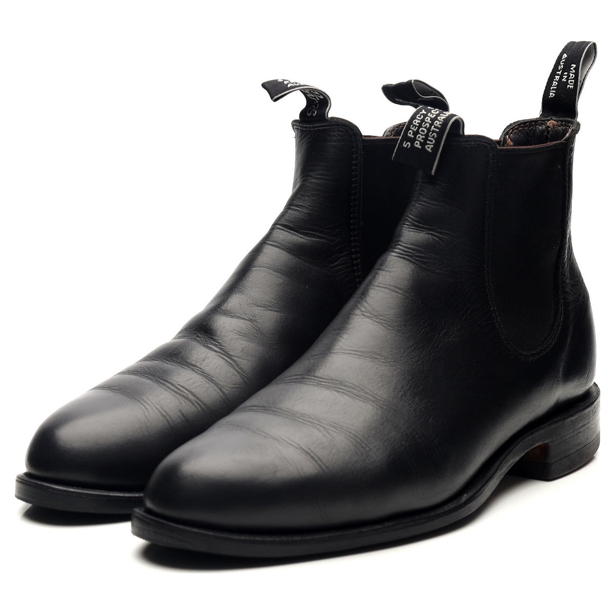 Women&#39;s Black Leather Chelsea Boots UK 8.5 E