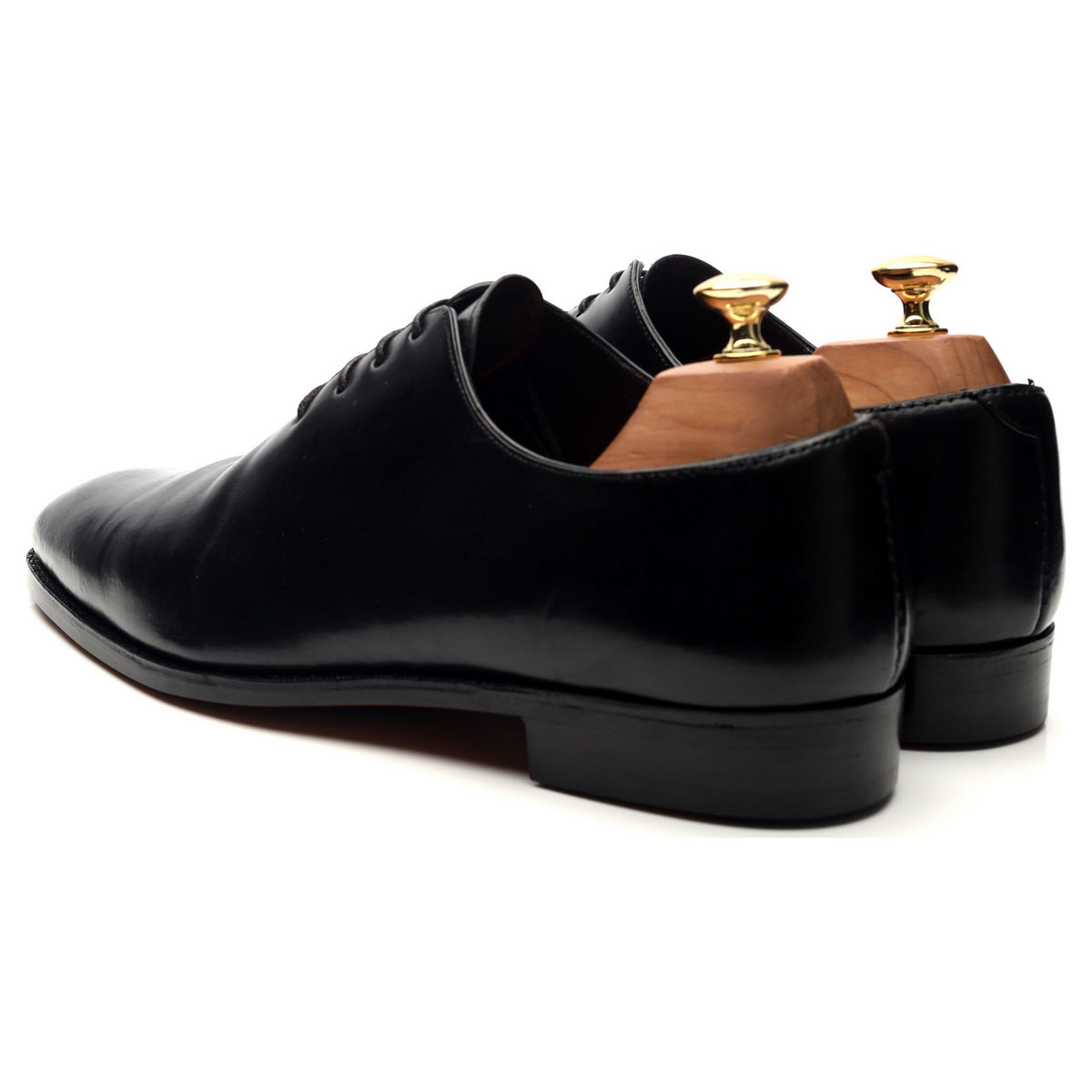 &#39;910&#39; Black Cordovan Leather Wholecut Oxford UK 9.5 EE