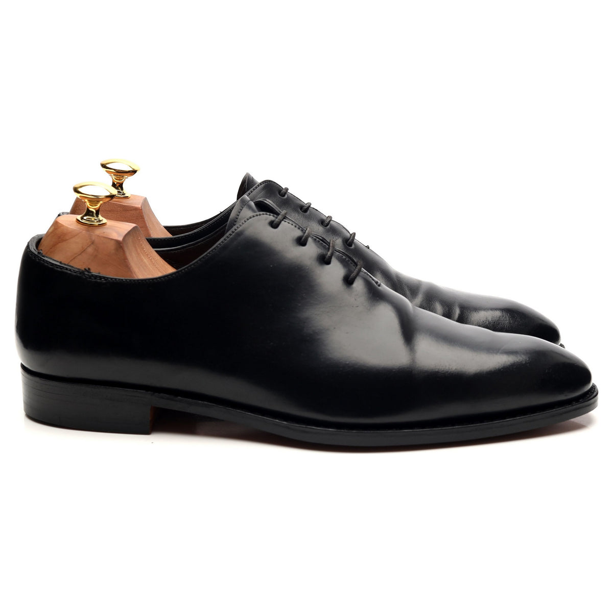 &#39;910&#39; Black Cordovan Leather Wholecut Oxford UK 9.5 EE