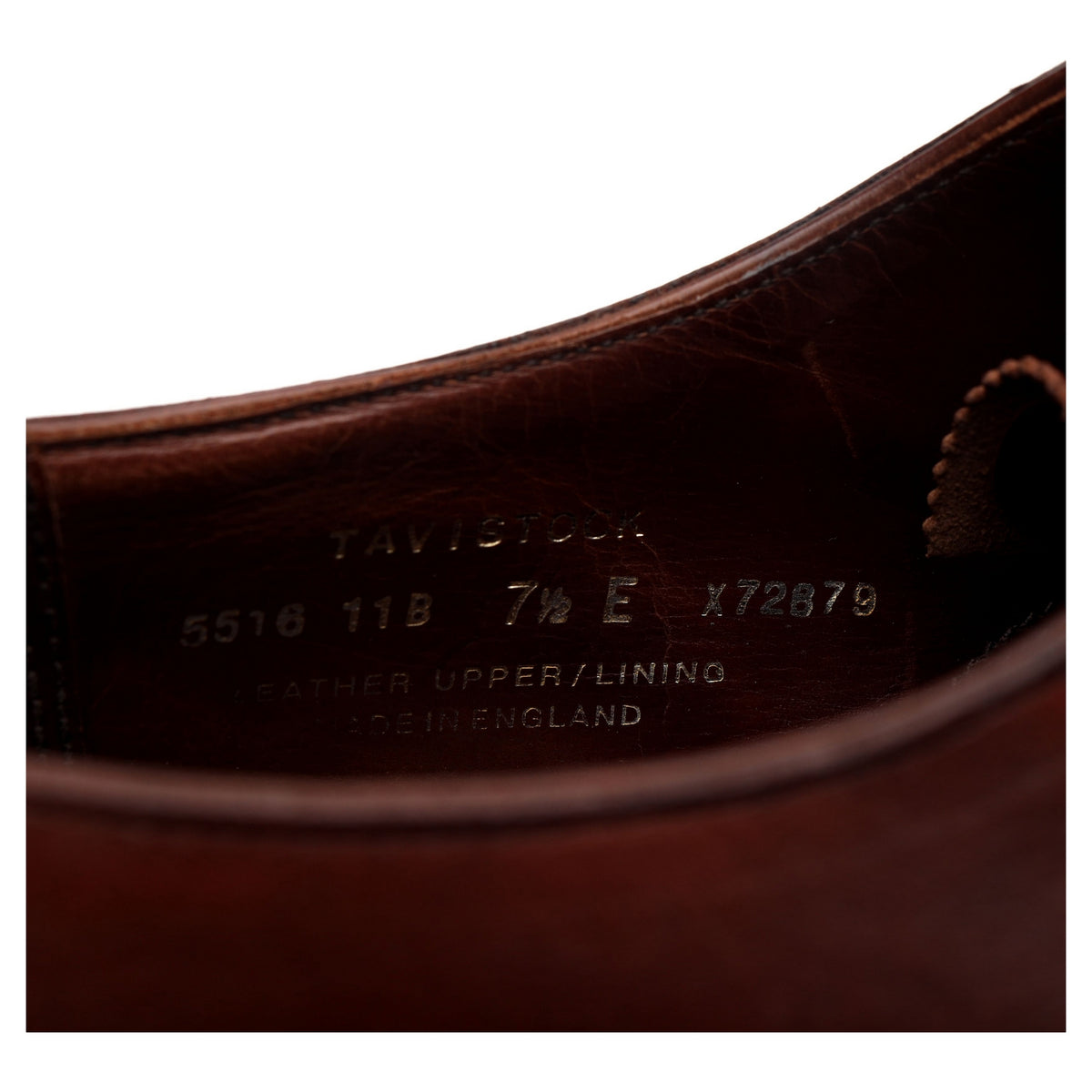 &#39;Tavistock&#39; Brown Leather Oxford UK 7.5 E