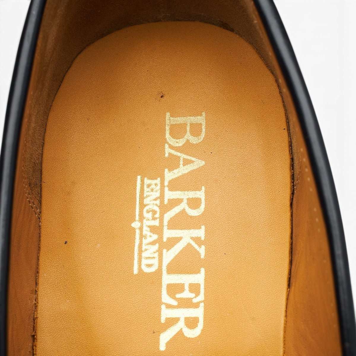 'Florence' Black Leather Split Toe Loafers UK 8 G