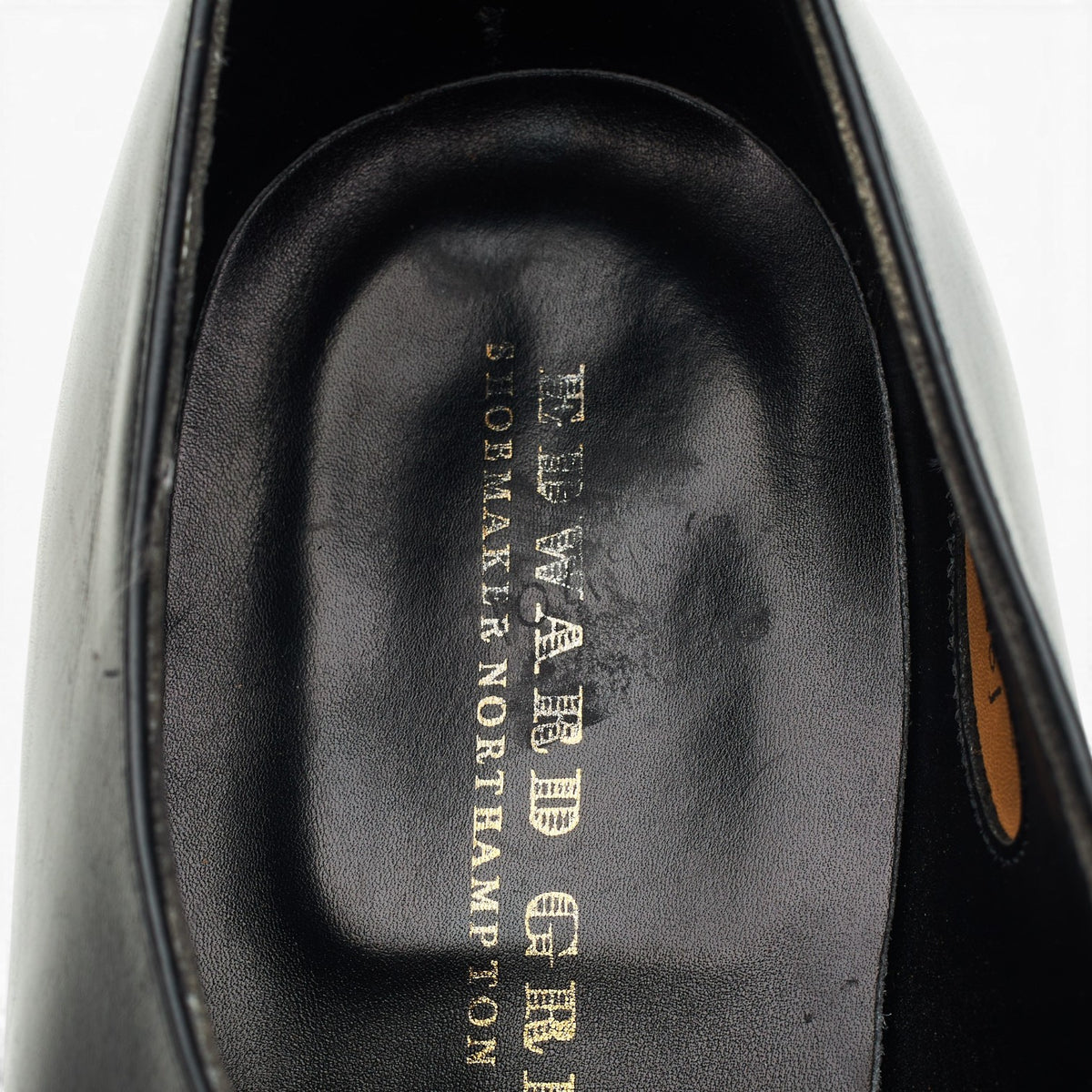 'Troon' Black Leather Monk Strap UK 7.5 F