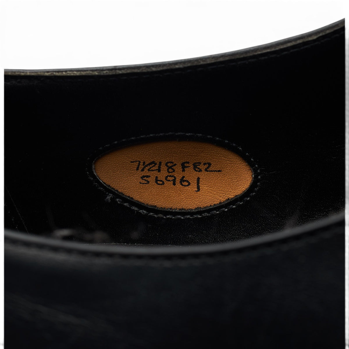 'Troon' Black Leather Monk Strap UK 7.5 F