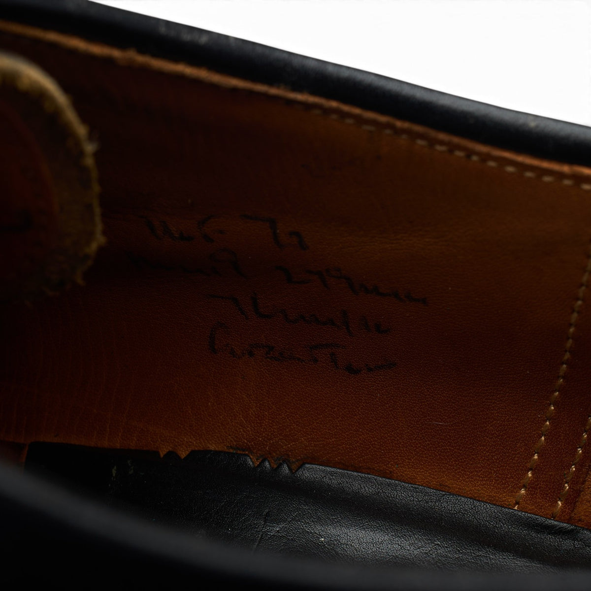 'Grafton' Black Leather Derby Brogues UK 11 F