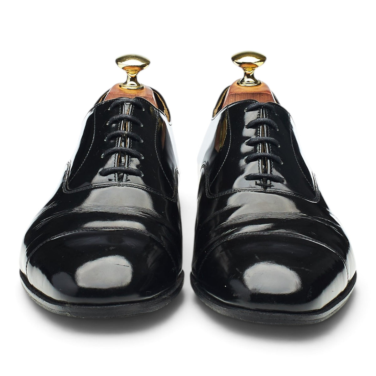 'Sackville' Black Patent Leather Oxford UK 7 F