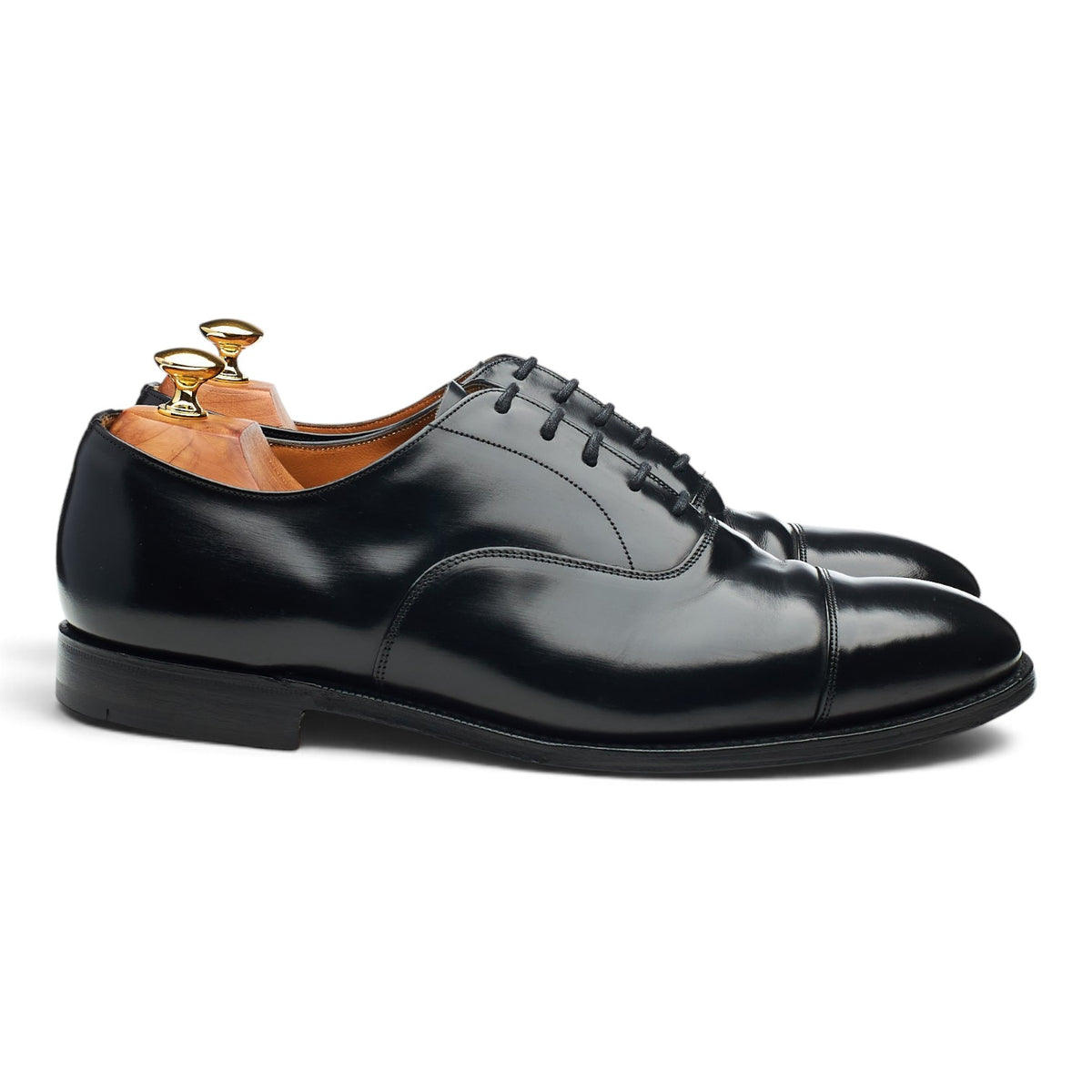 'Balmoral' Black Leather Oxford UK 10 G