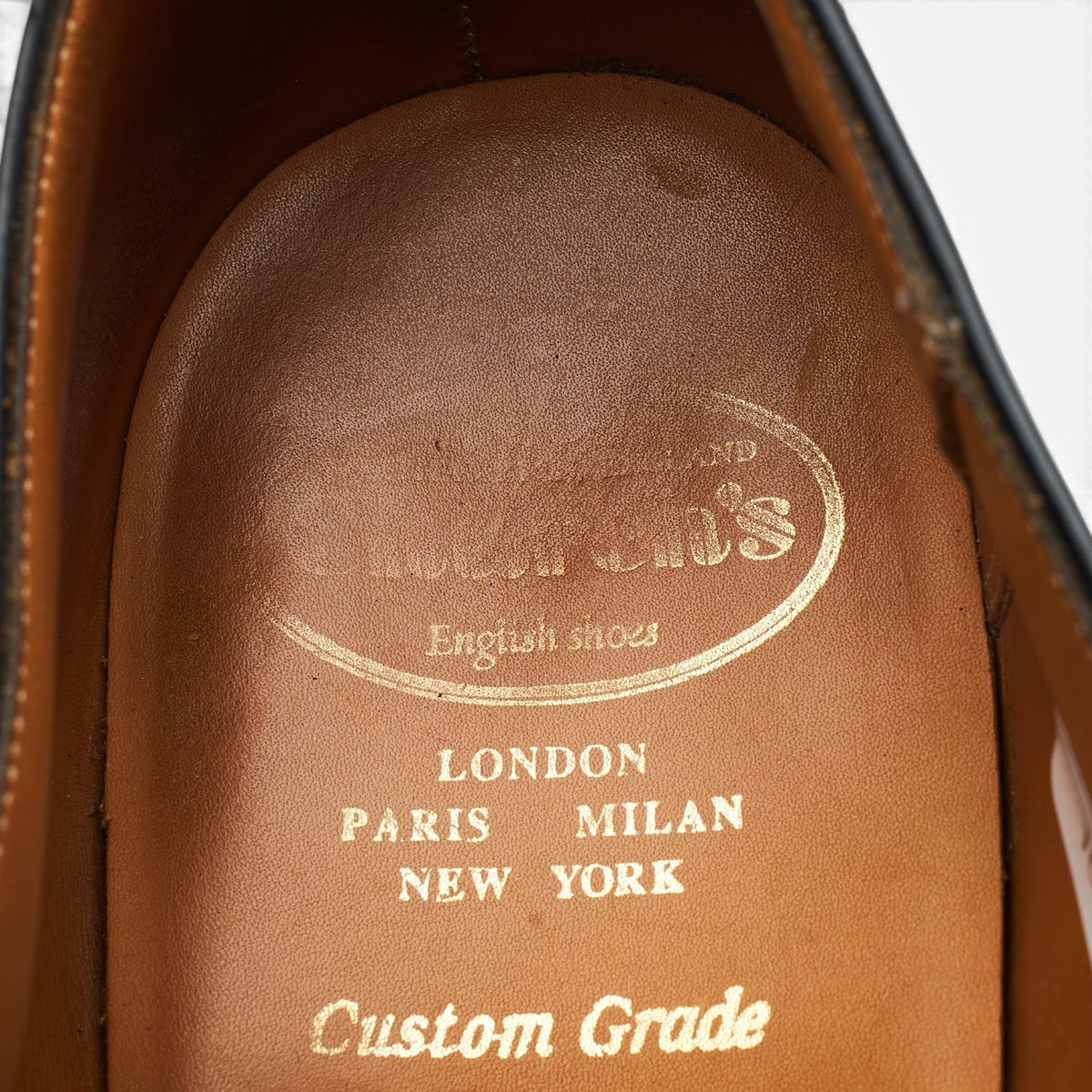 'Balmoral' Black Leather Oxford UK 10 G