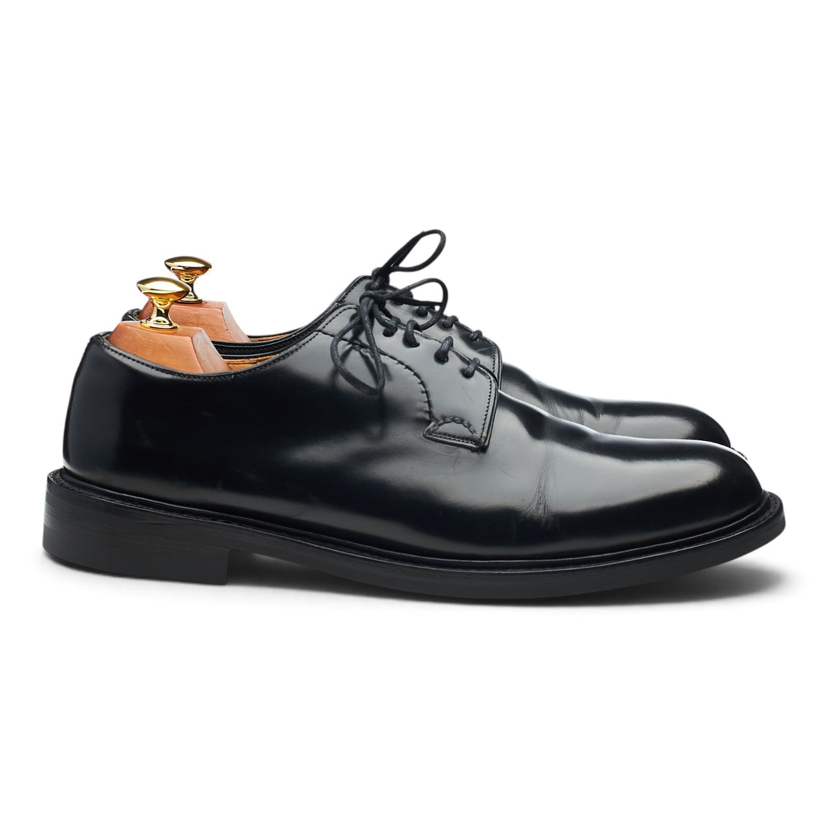 'Shannon' Black Leather Derby UK 9 F