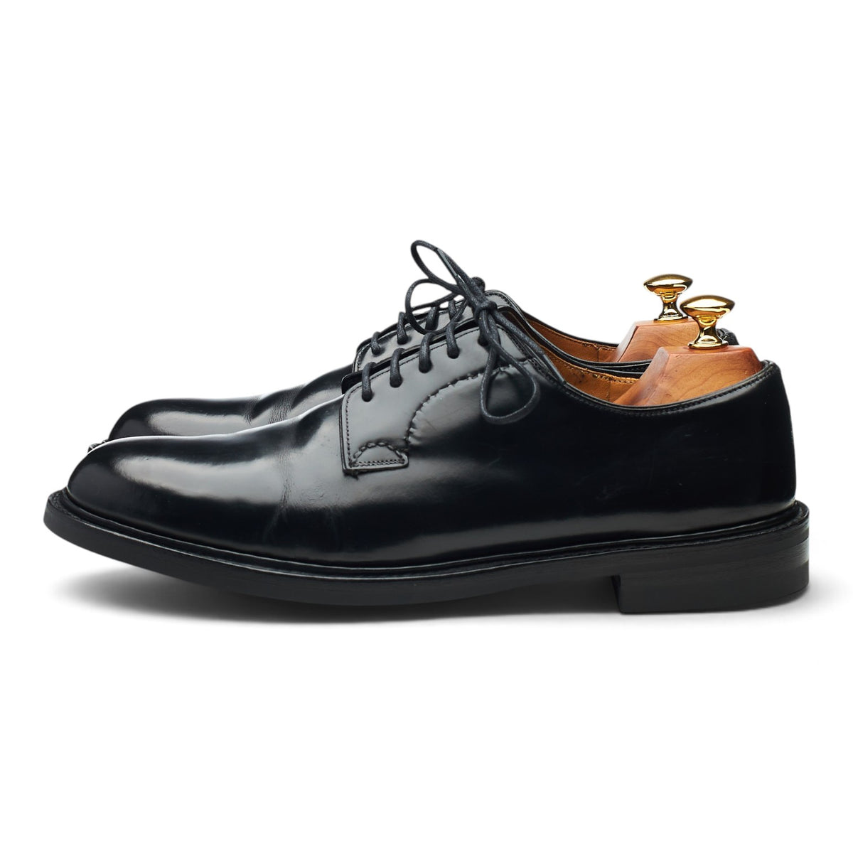 'Shannon' Black Leather Derby UK 9 F