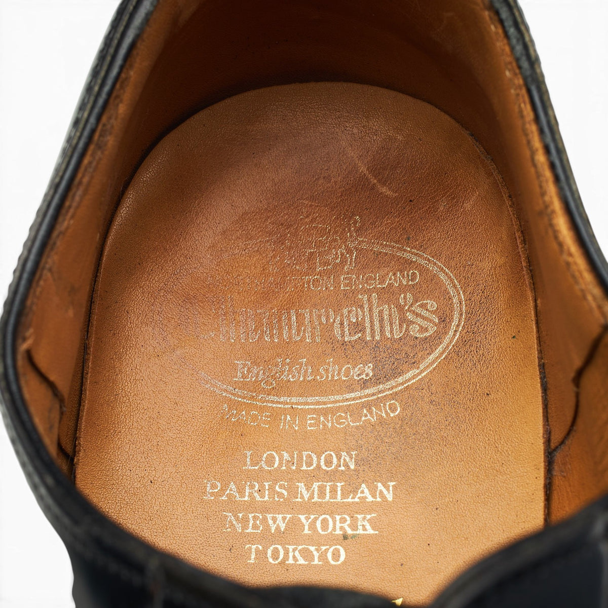 'Shannon' Black Leather Derby UK 9 F