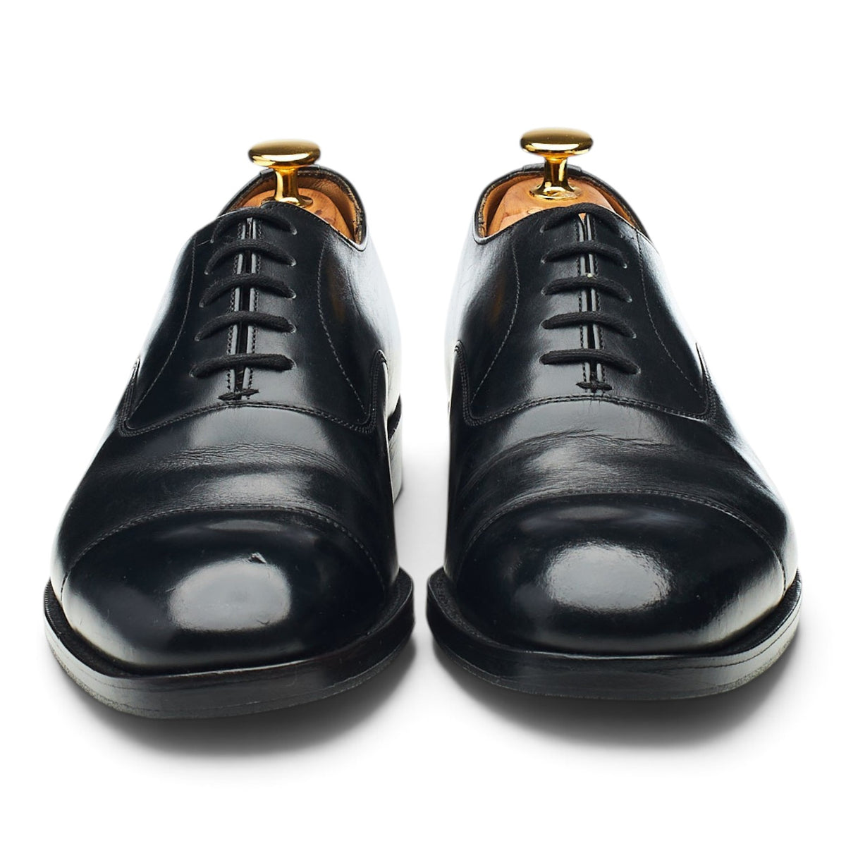 'Balmoral' Black Leather Oxford UK 6 F