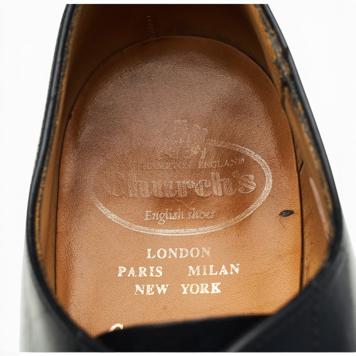 'Balmoral' Black Leather Oxford UK 6 F