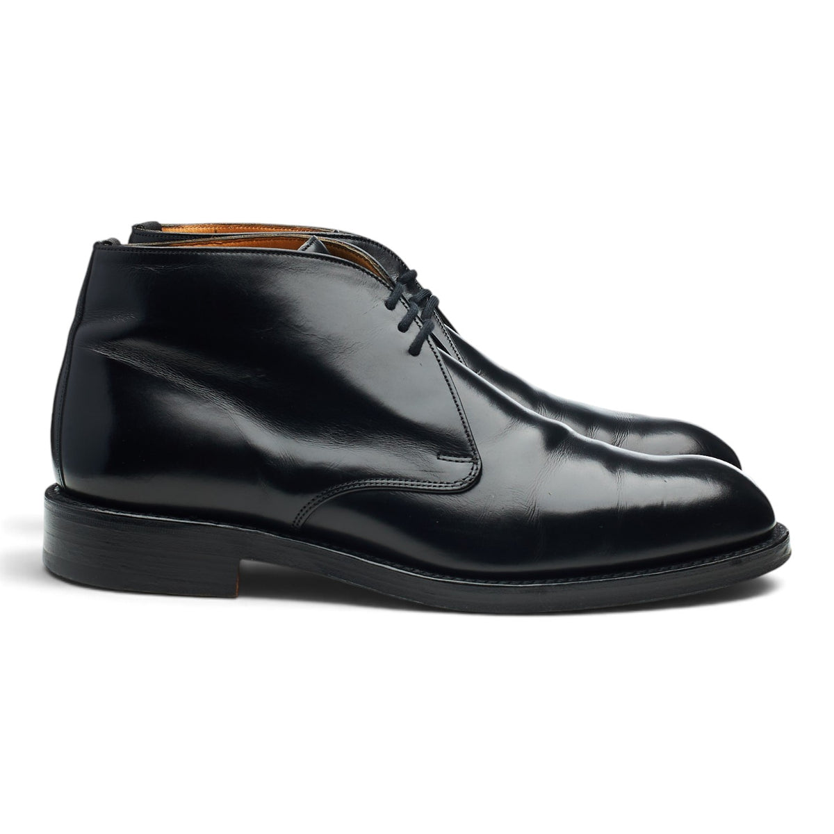 Vintage 'Jackie' Black Leather Chukka Boots UK 8.5 F