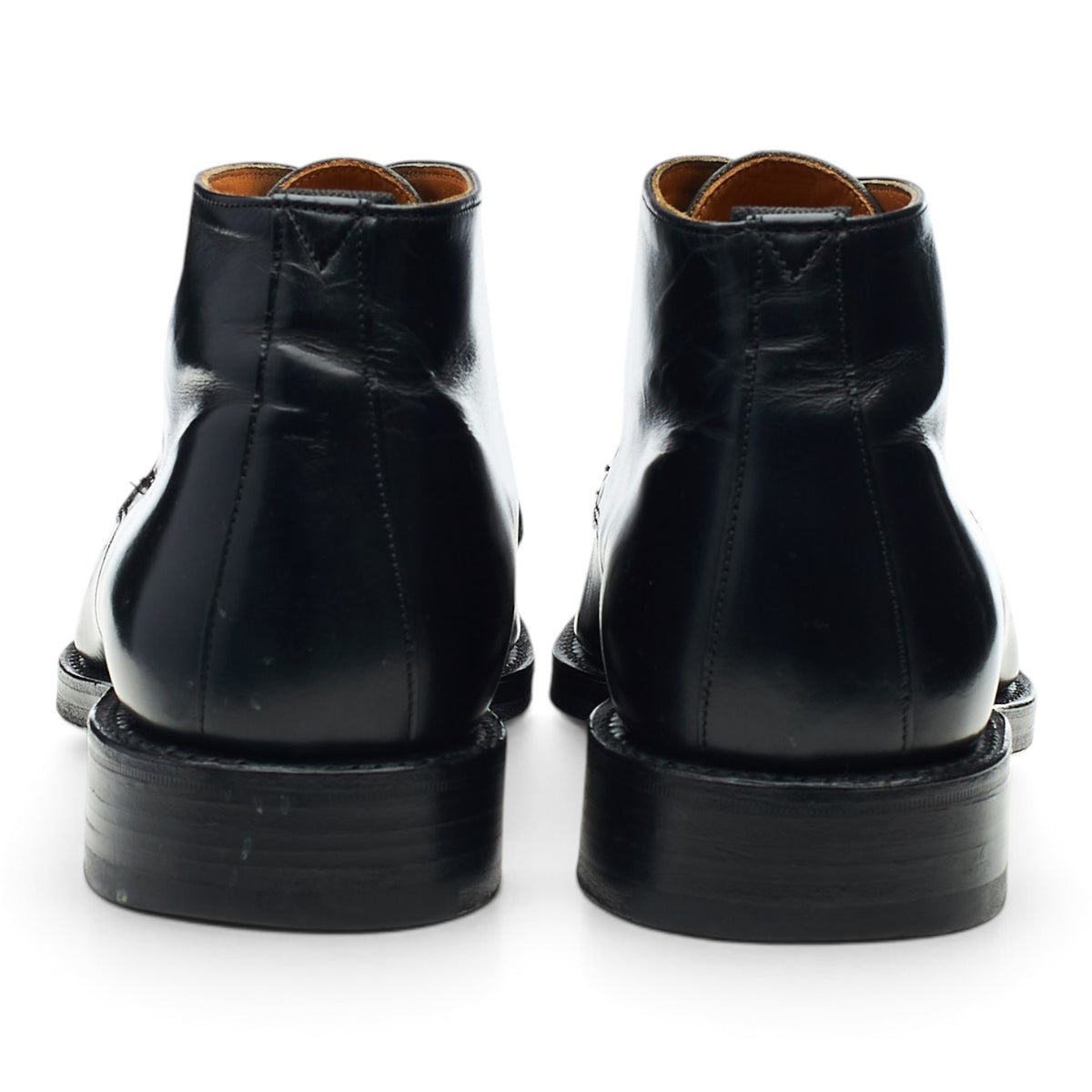 Vintage 'Jackie' Black Leather Chukka Boots UK 8.5 F