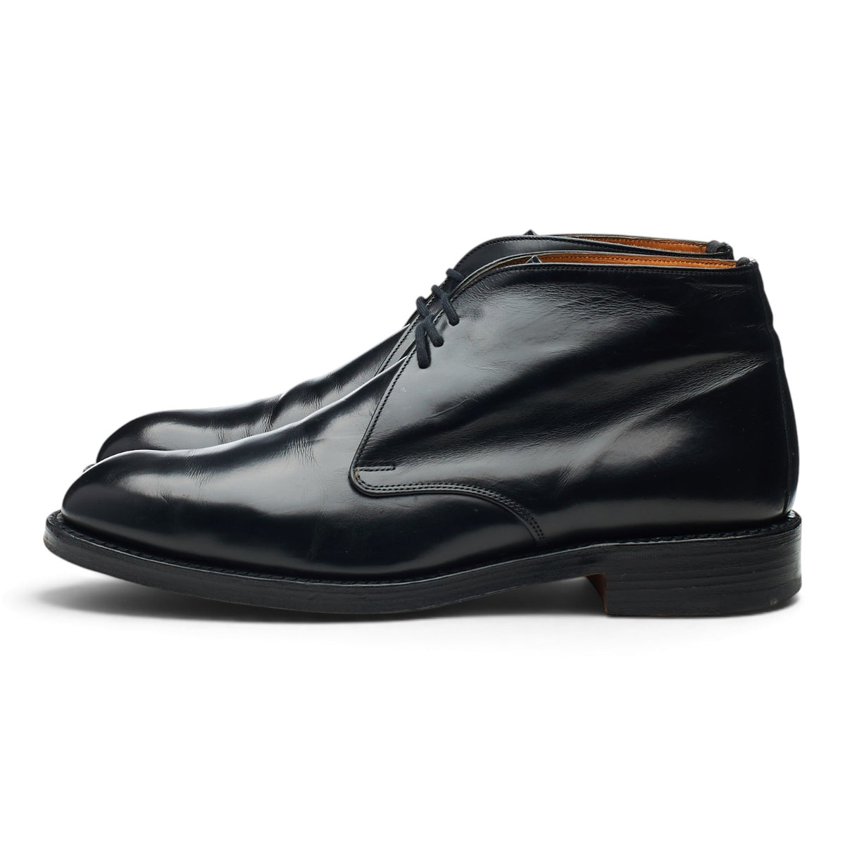Vintage 'Jackie' Black Leather Chukka Boots UK 8.5 F
