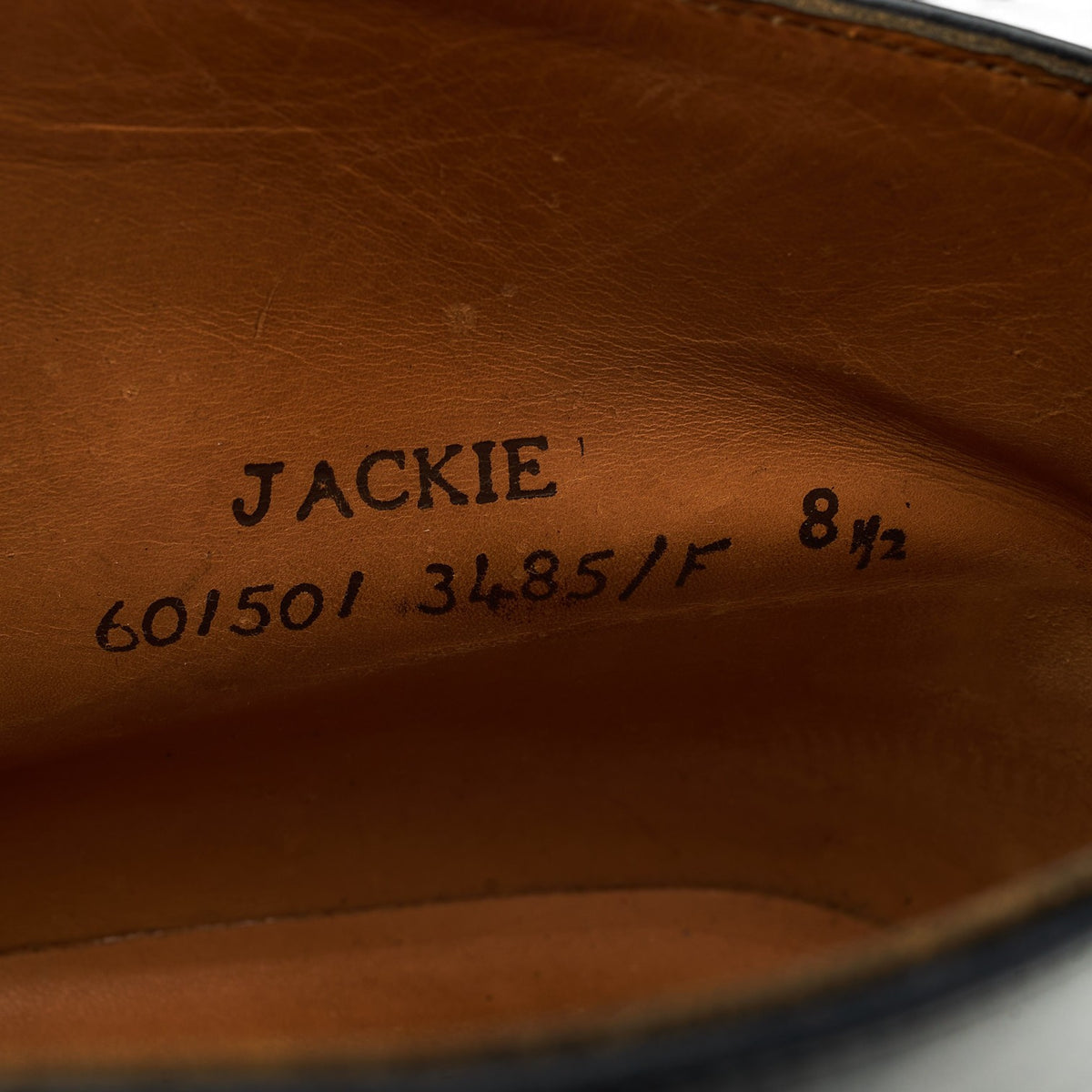 Vintage 'Jackie' Black Leather Chukka Boots UK 8.5 F
