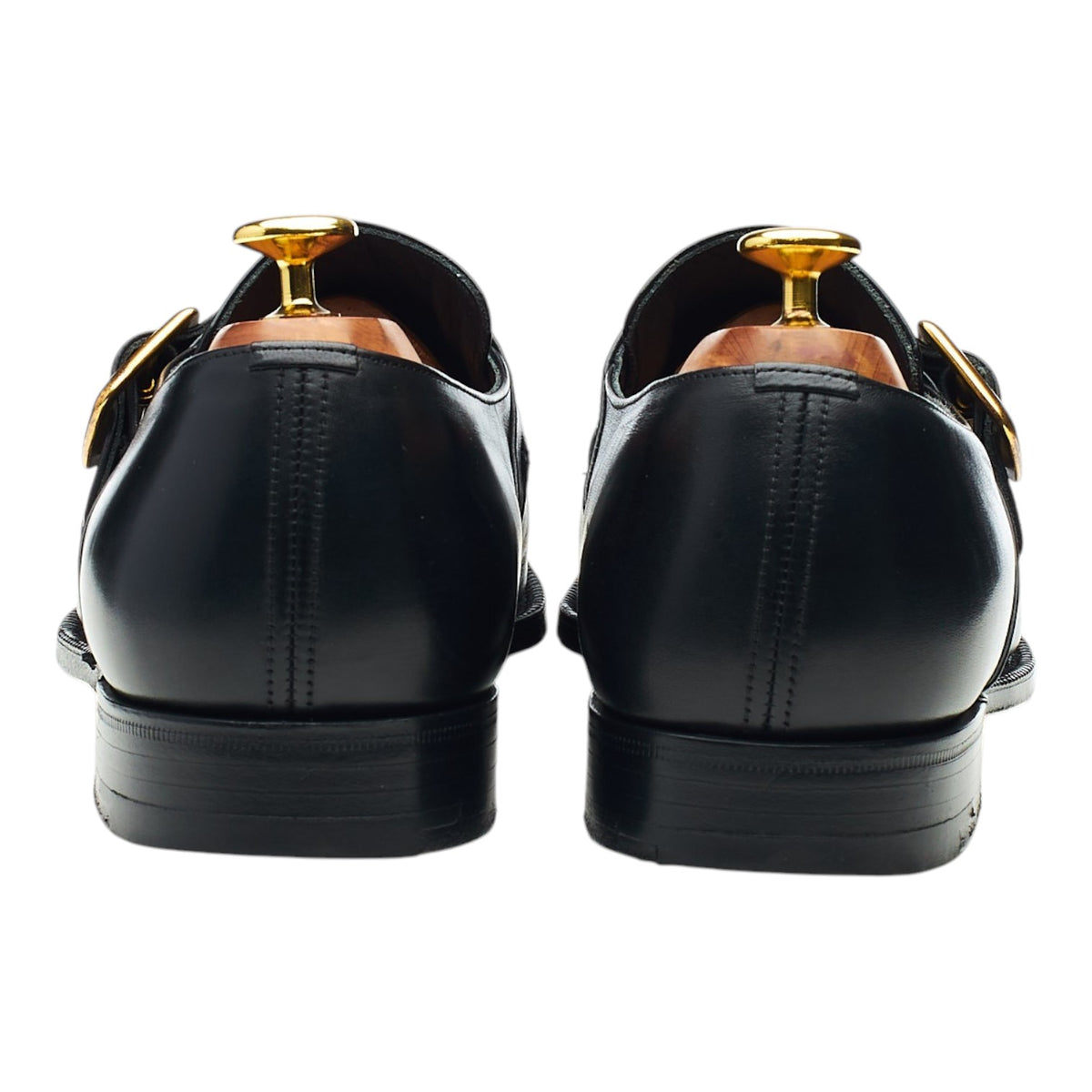 Black Leather Single Monk Strap UK 8.5 F