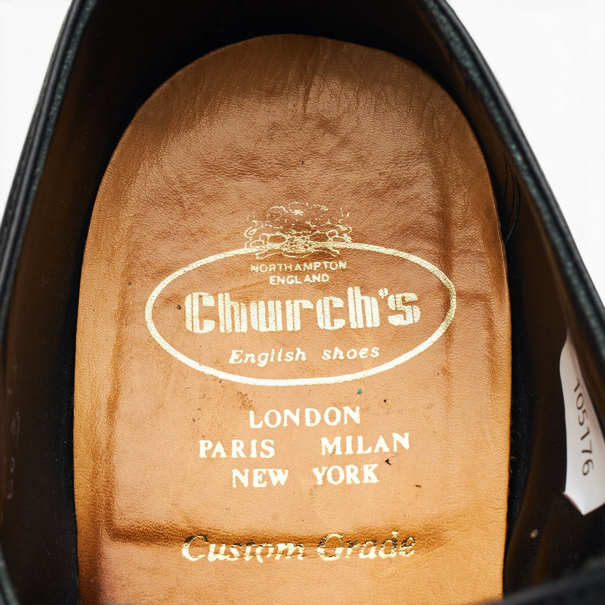 Black Leather Single Monk Strap UK 8.5 F