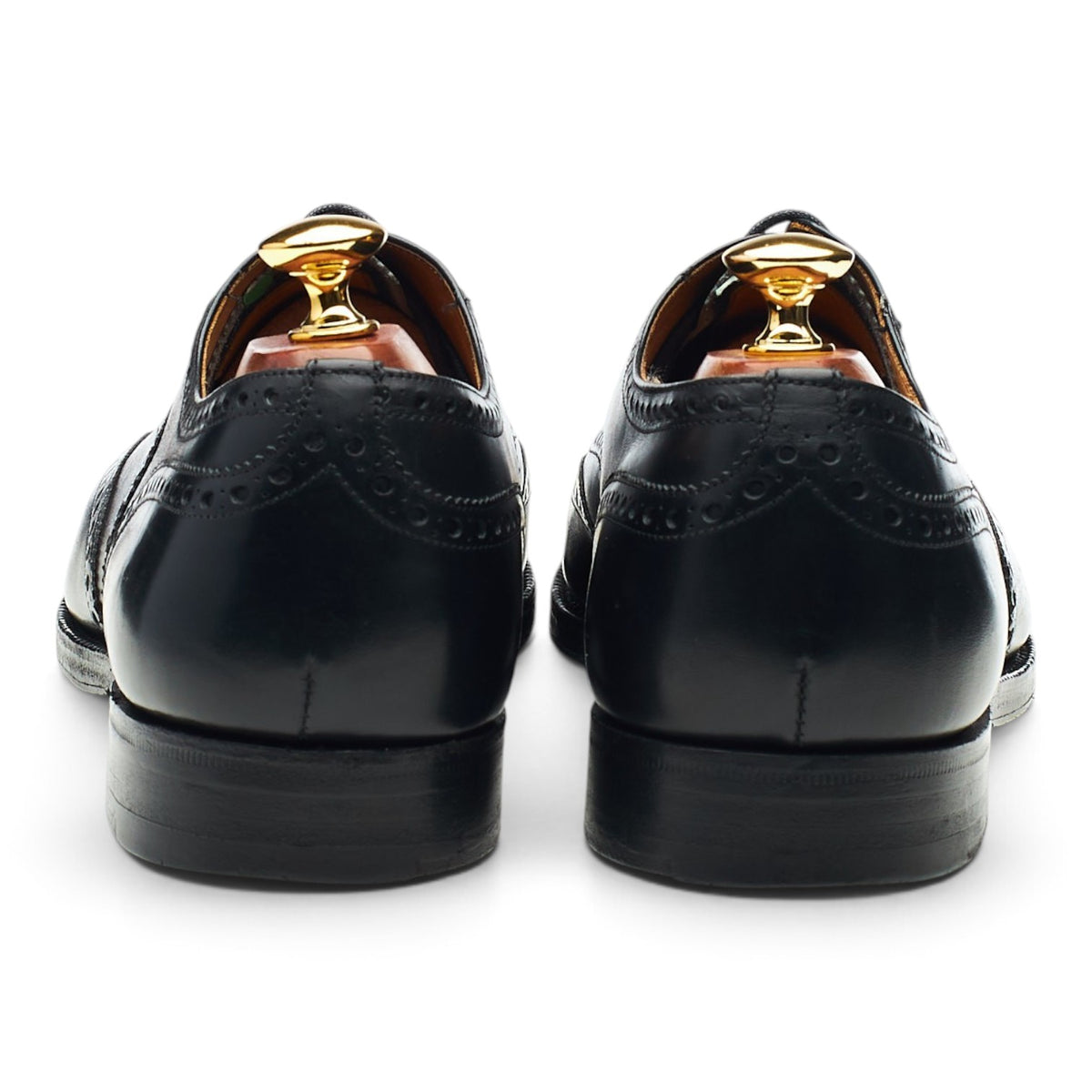 'Chetwynd' Black Leather Oxford Brogues UK 9 F
