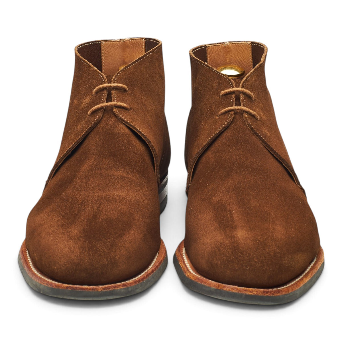 'Hartland' Snuff Brown Suede Chukka Boots UK 8.5 E