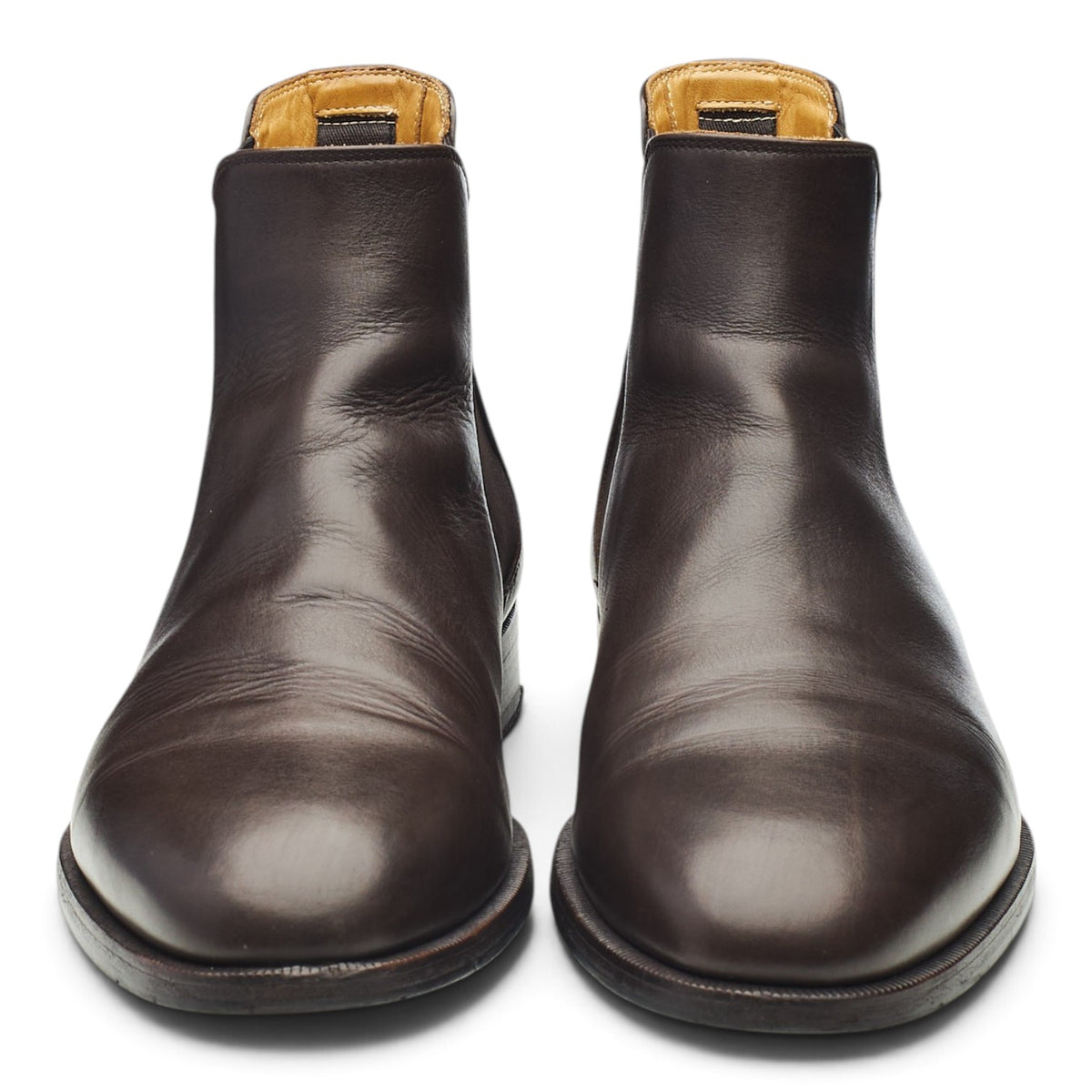 'Wall' Dark Brown Leather Chelsea Boots UK 8 EU 42