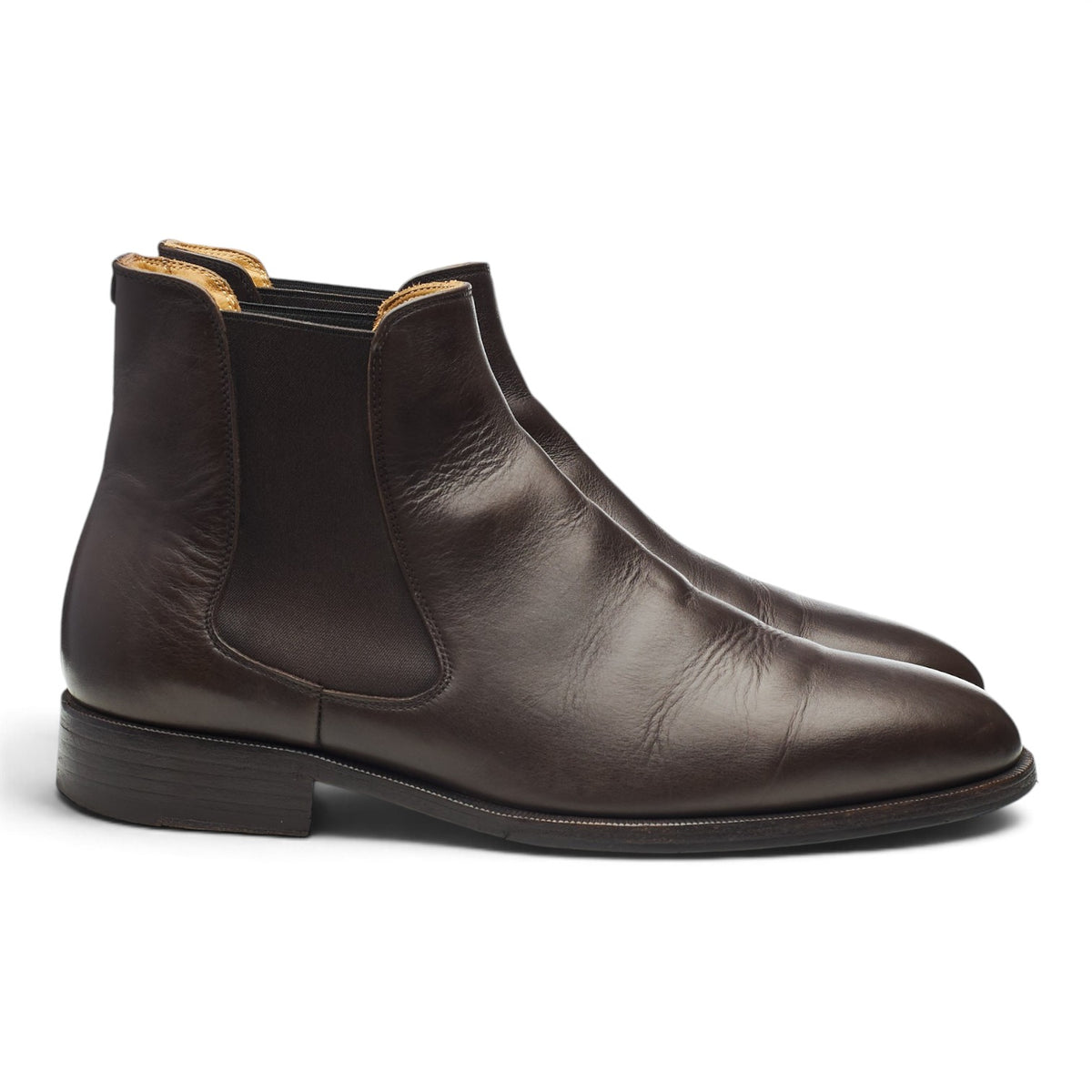 'Wall' Dark Brown Leather Chelsea Boots UK 8 EU 42