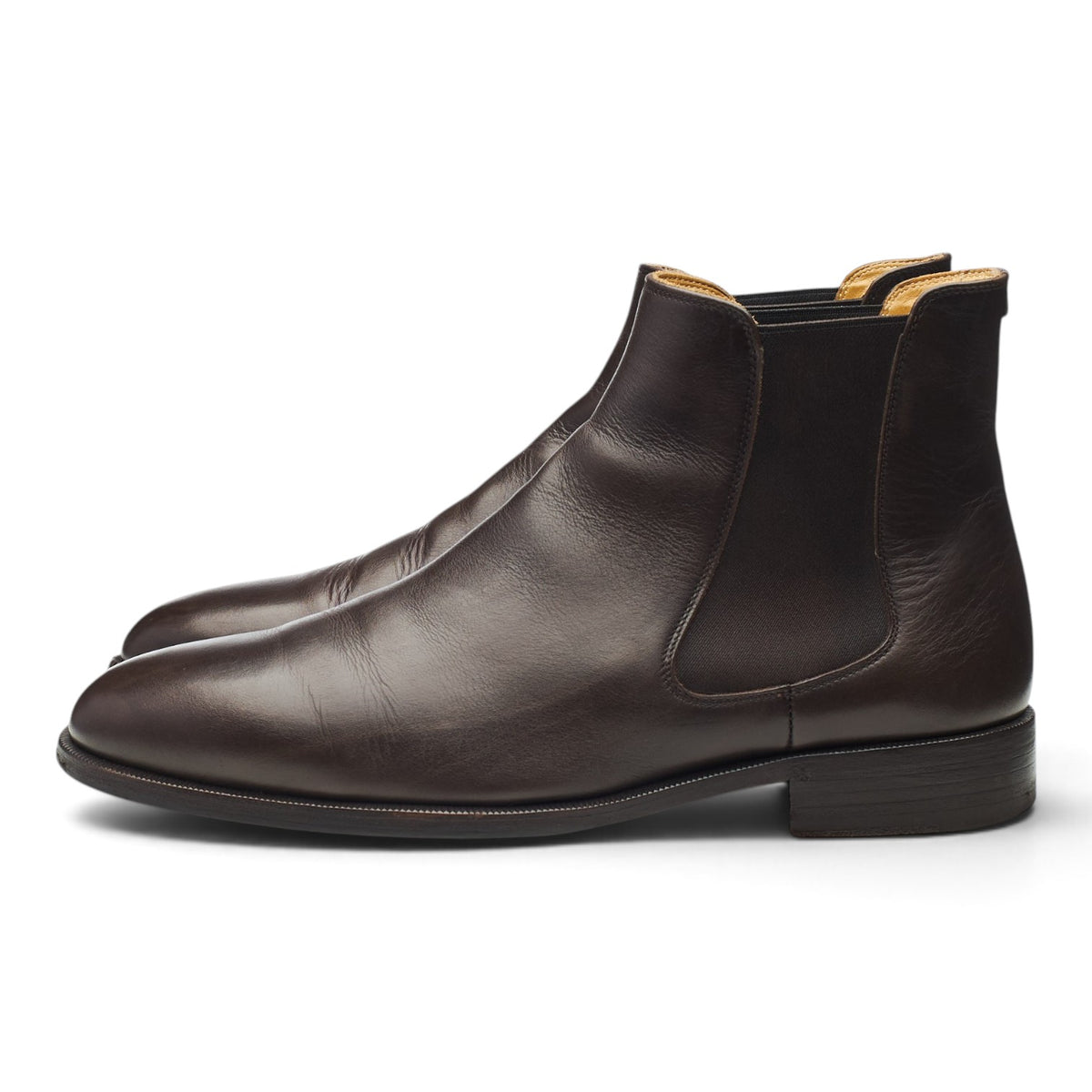 'Wall' Dark Brown Leather Chelsea Boots UK 8 EU 42