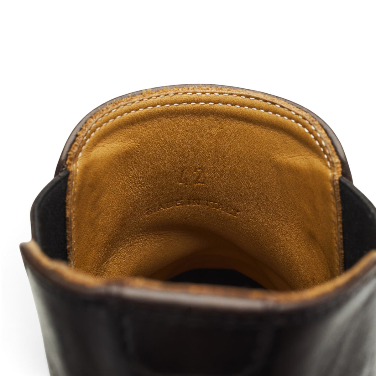 'Wall' Dark Brown Leather Chelsea Boots UK 8 EU 42