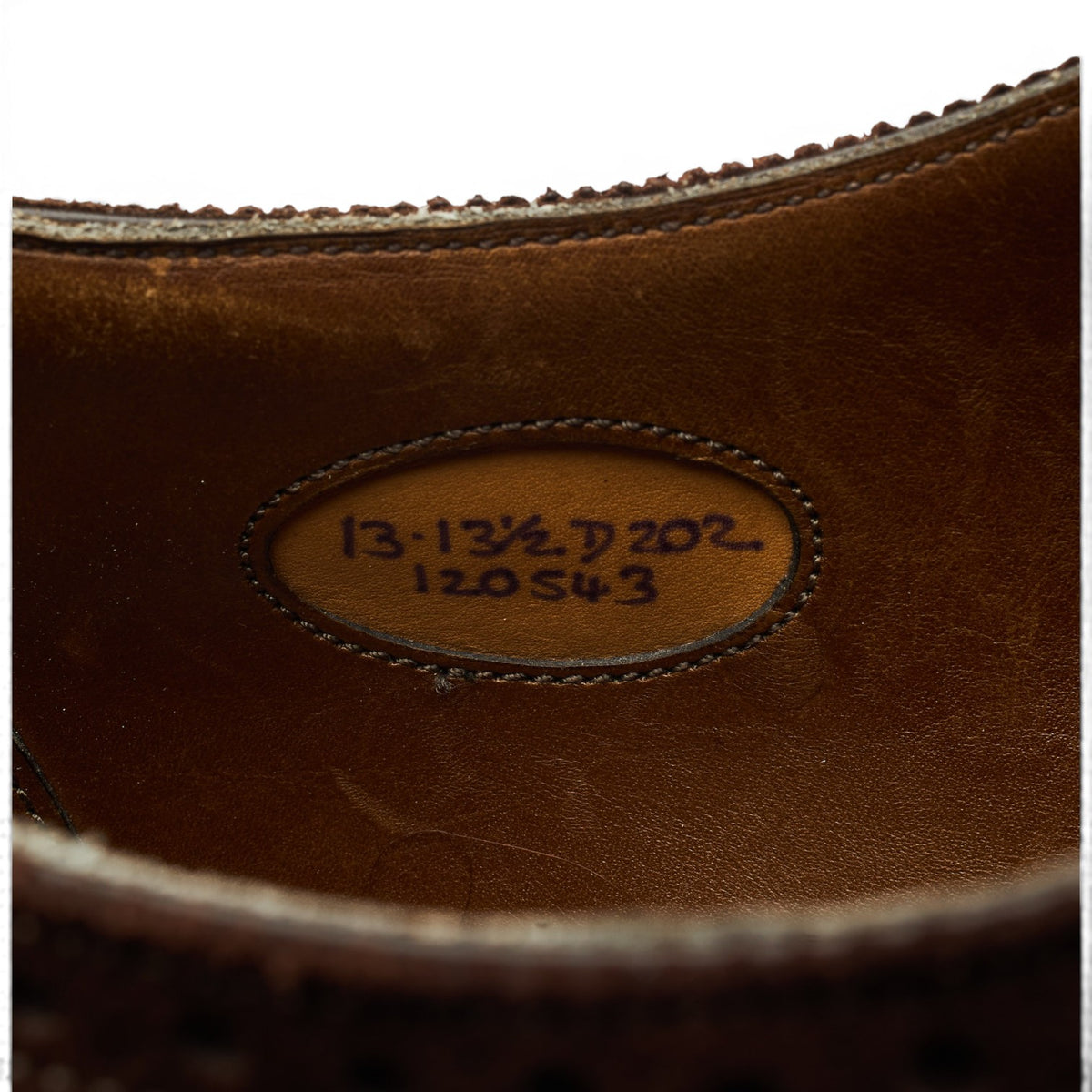 'Canterbury ' Dark Brown Suede Oxford Brogues UK 13 D