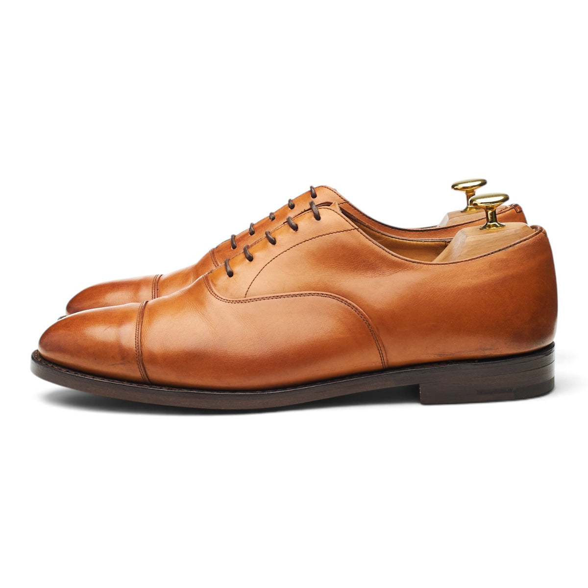 'Canberra' Tan Brown Leather Oxford UK 8 F