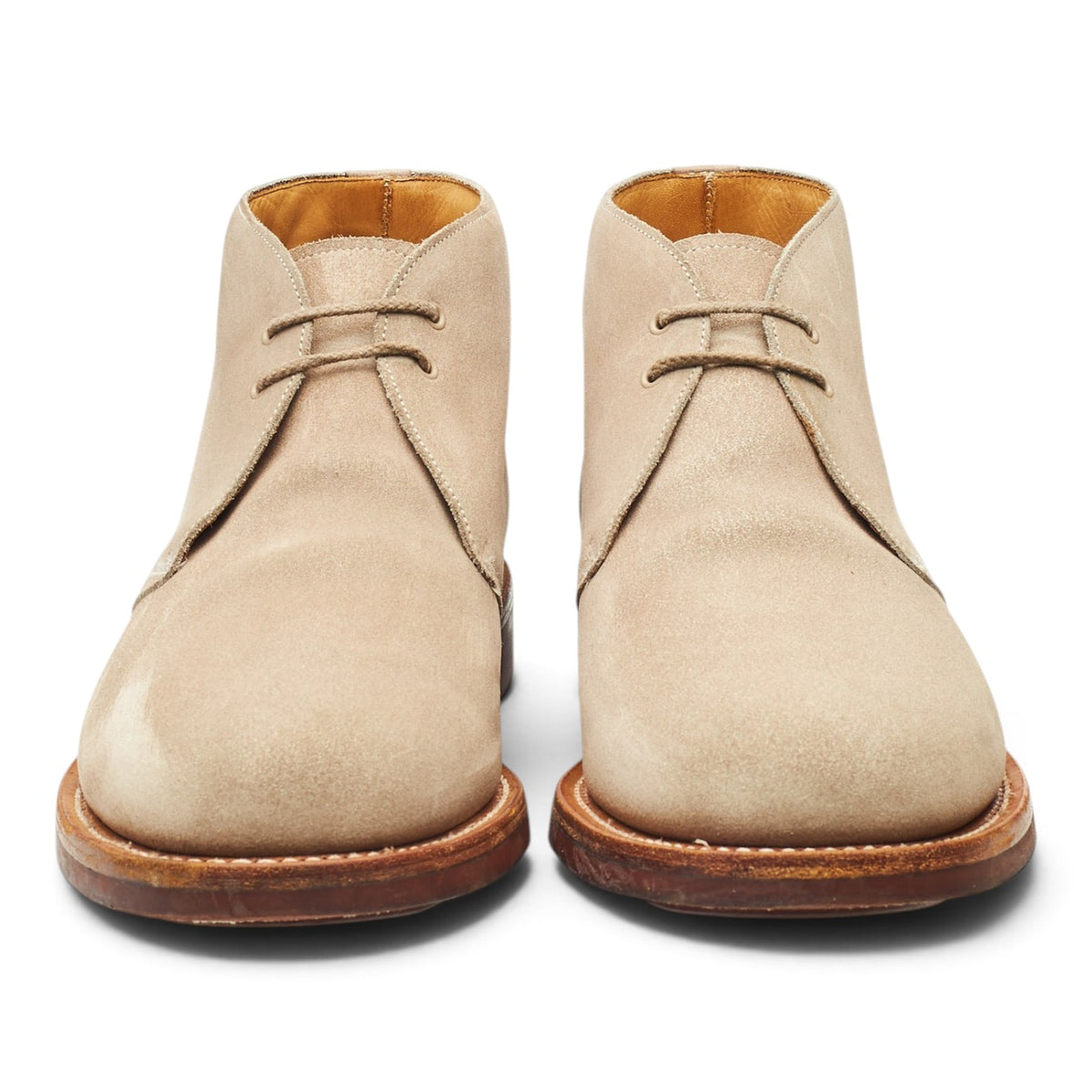 'Cowley' Beige Suede Chukka Boots UK 9.5 F