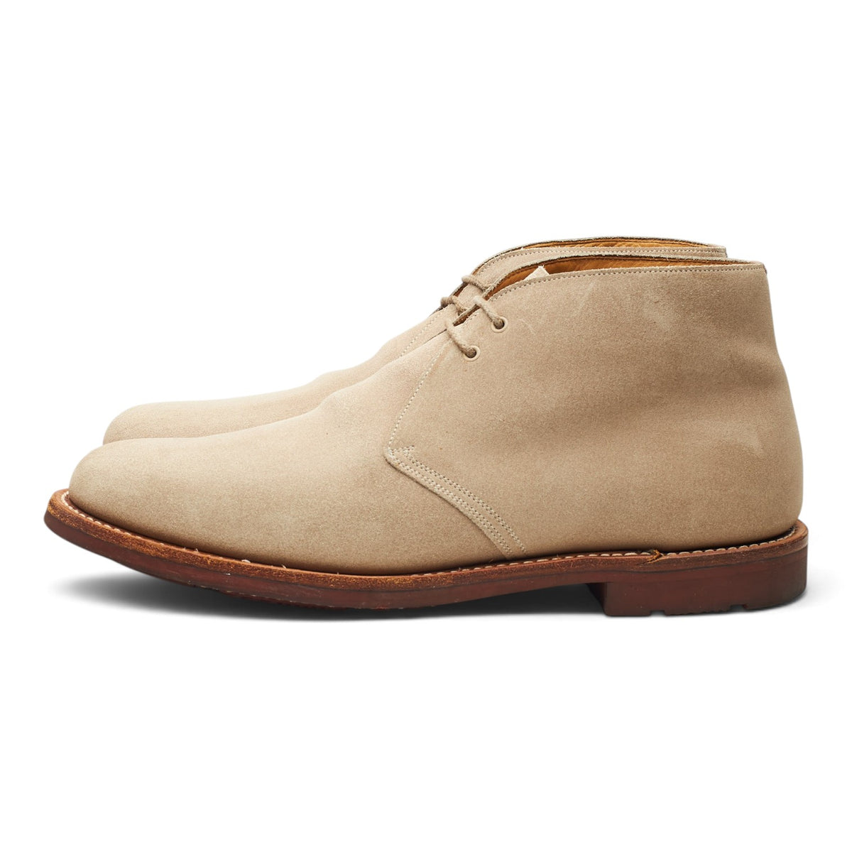 'Cowley' Beige Suede Chukka Boots UK 9.5 F