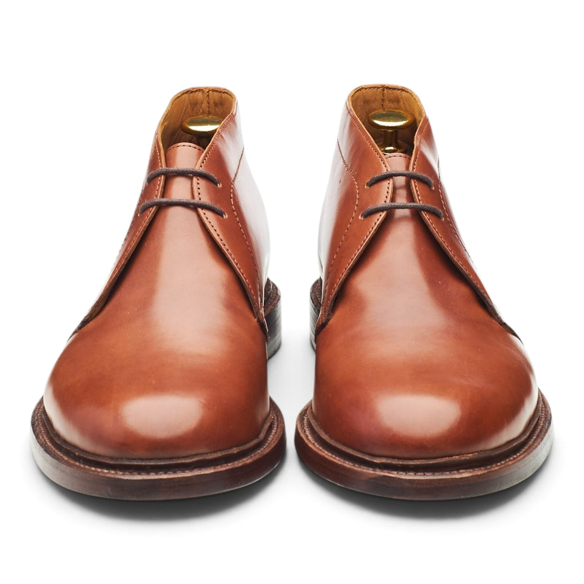 'Ludlow' Tan Brown Leather Chukka Boots UK 7 US 8 D