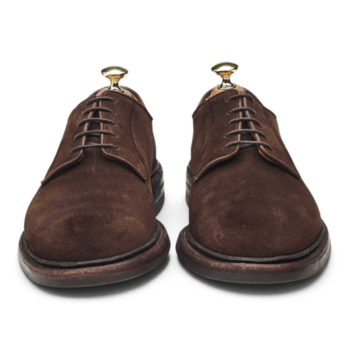 'Lanark 3' Dark Brown Suede Derby UK 7 E