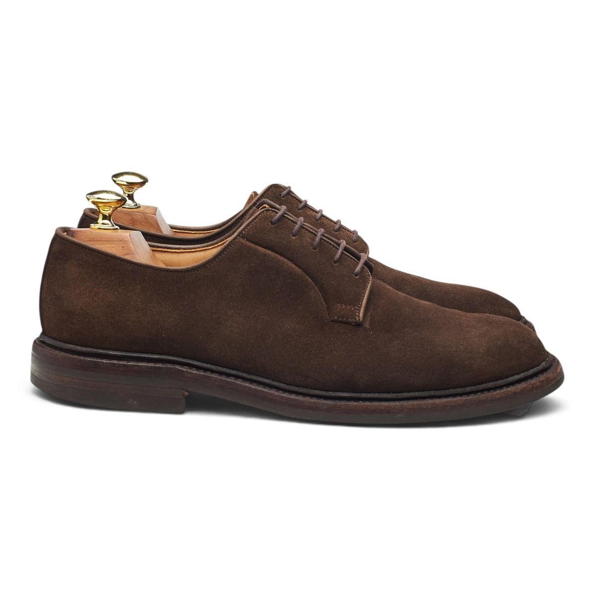 'Lanark 3' Dark Brown Suede Derby UK 7 E