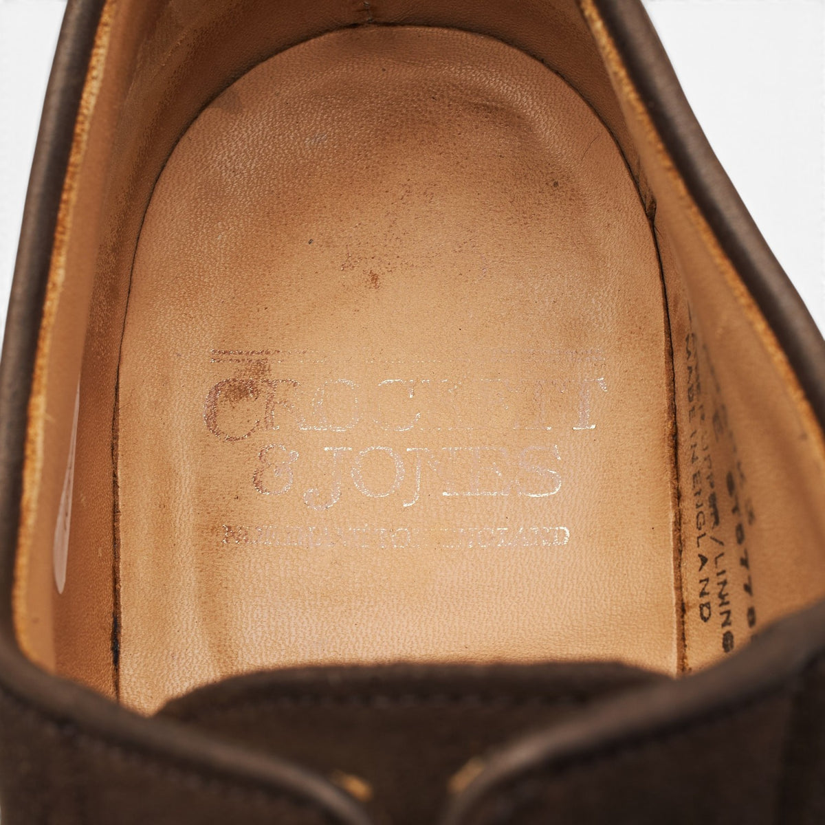 'Lanark 3' Dark Brown Suede Derby UK 7 E