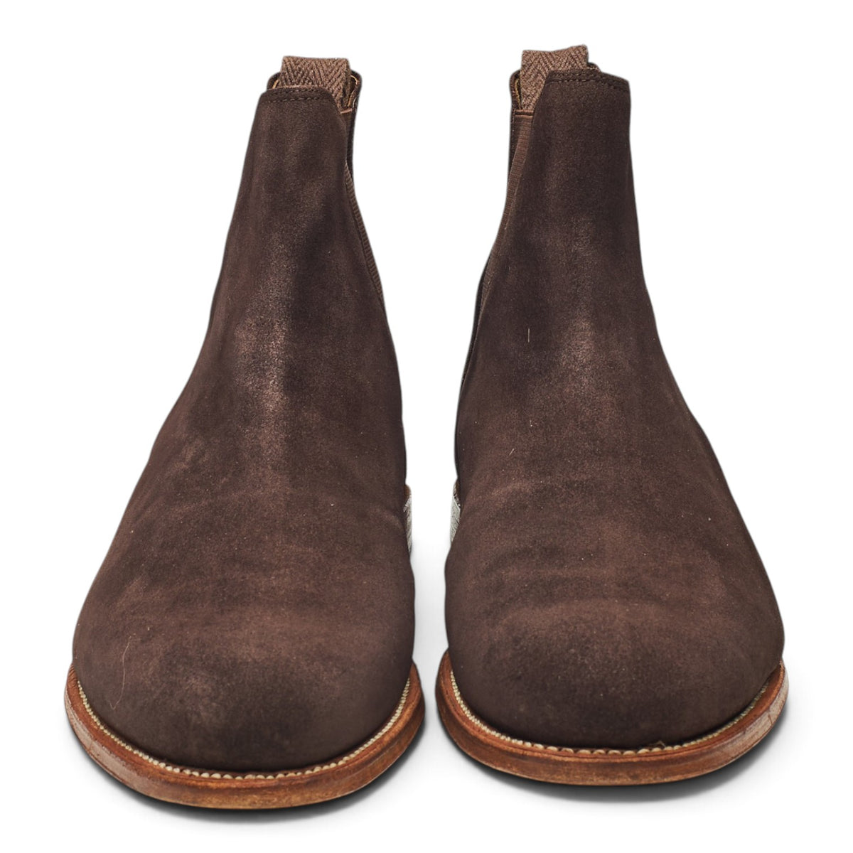 'Nolan' Brown Suede Chelsea Boots UK 10.5 F
