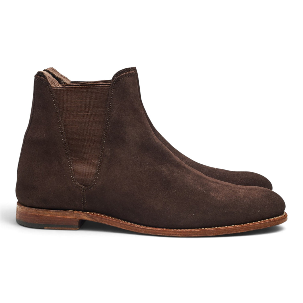 'Nolan' Brown Suede Chelsea Boots UK 10.5 F
