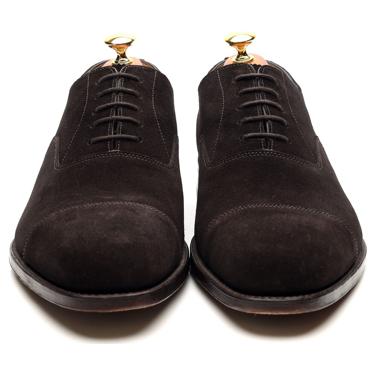 1880 &#39;Aldwych&#39; Dark Brown Suede Oxford UK 10 F