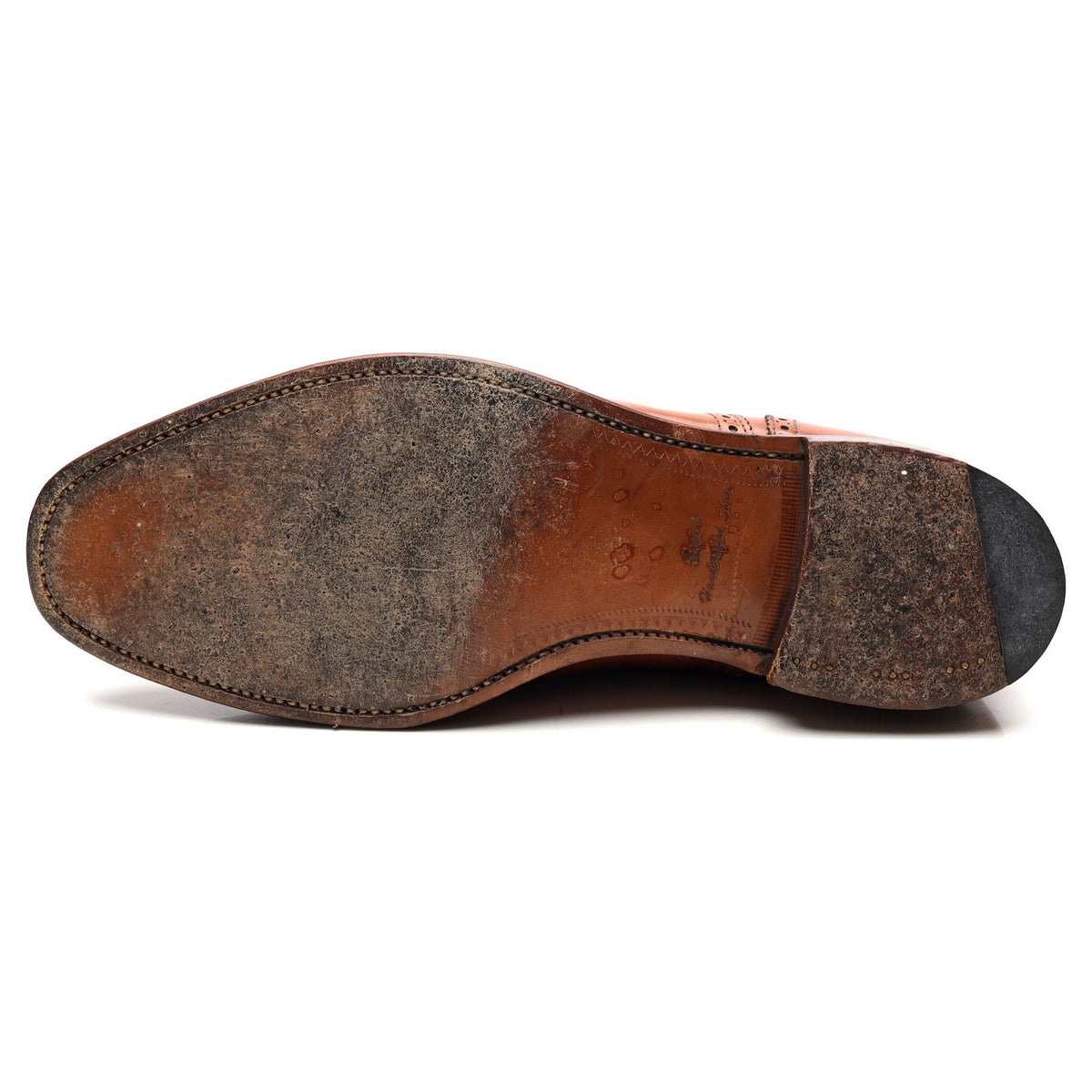 &#39;Hampstead&#39; Tan Brown Leather Oxford Brogues UK 9.5 G