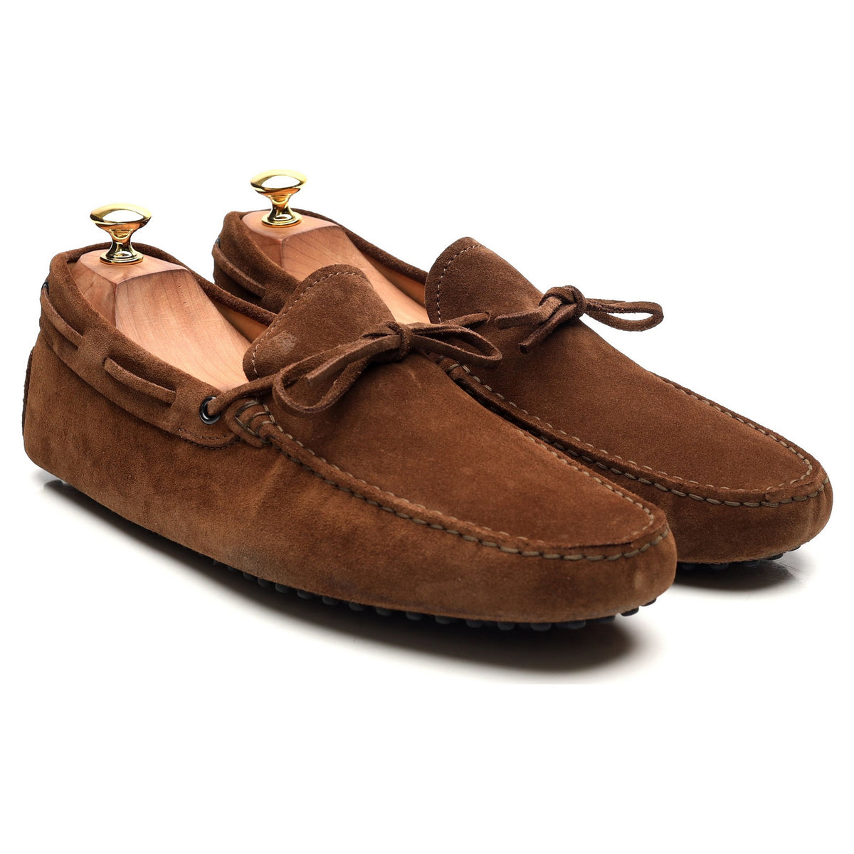 Gommino Brown Suede Driving Loafers UK 10