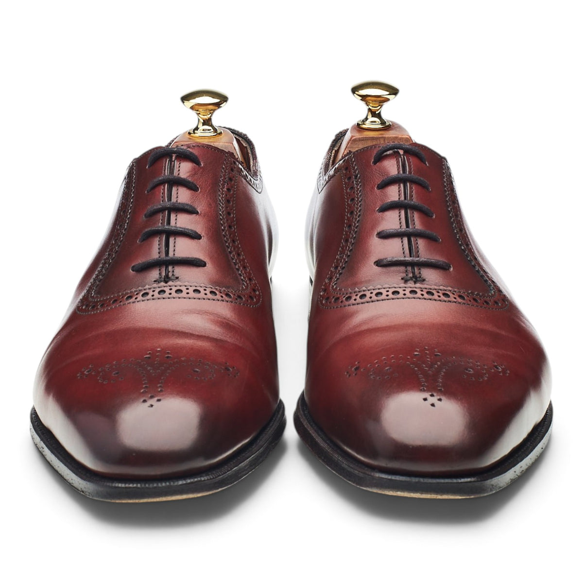 'Walcot' Burgundy Leather Oxford UK 9.5 E