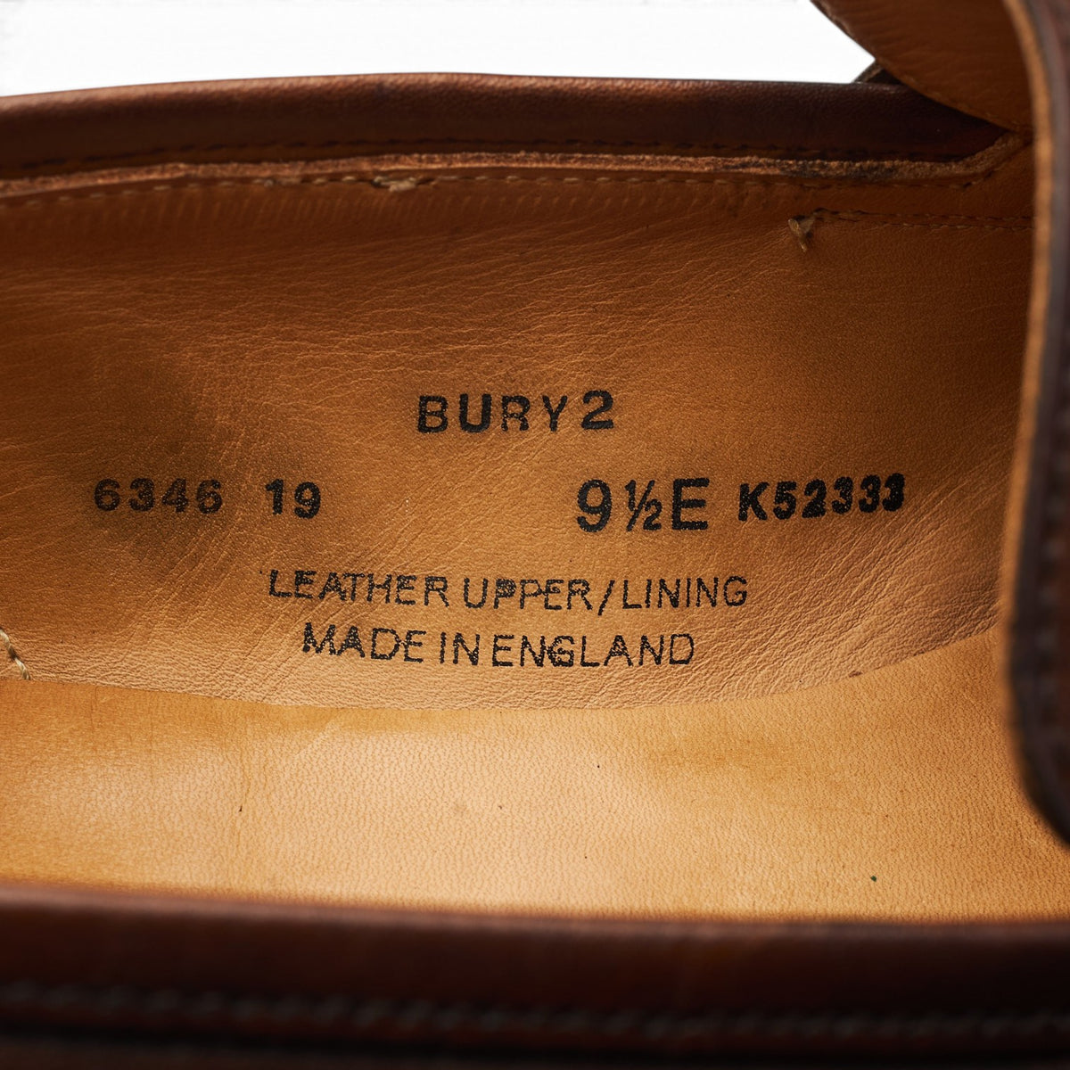 'Bury 2' Dark Brown Split Toe Leather Loafers UK 9.5 E